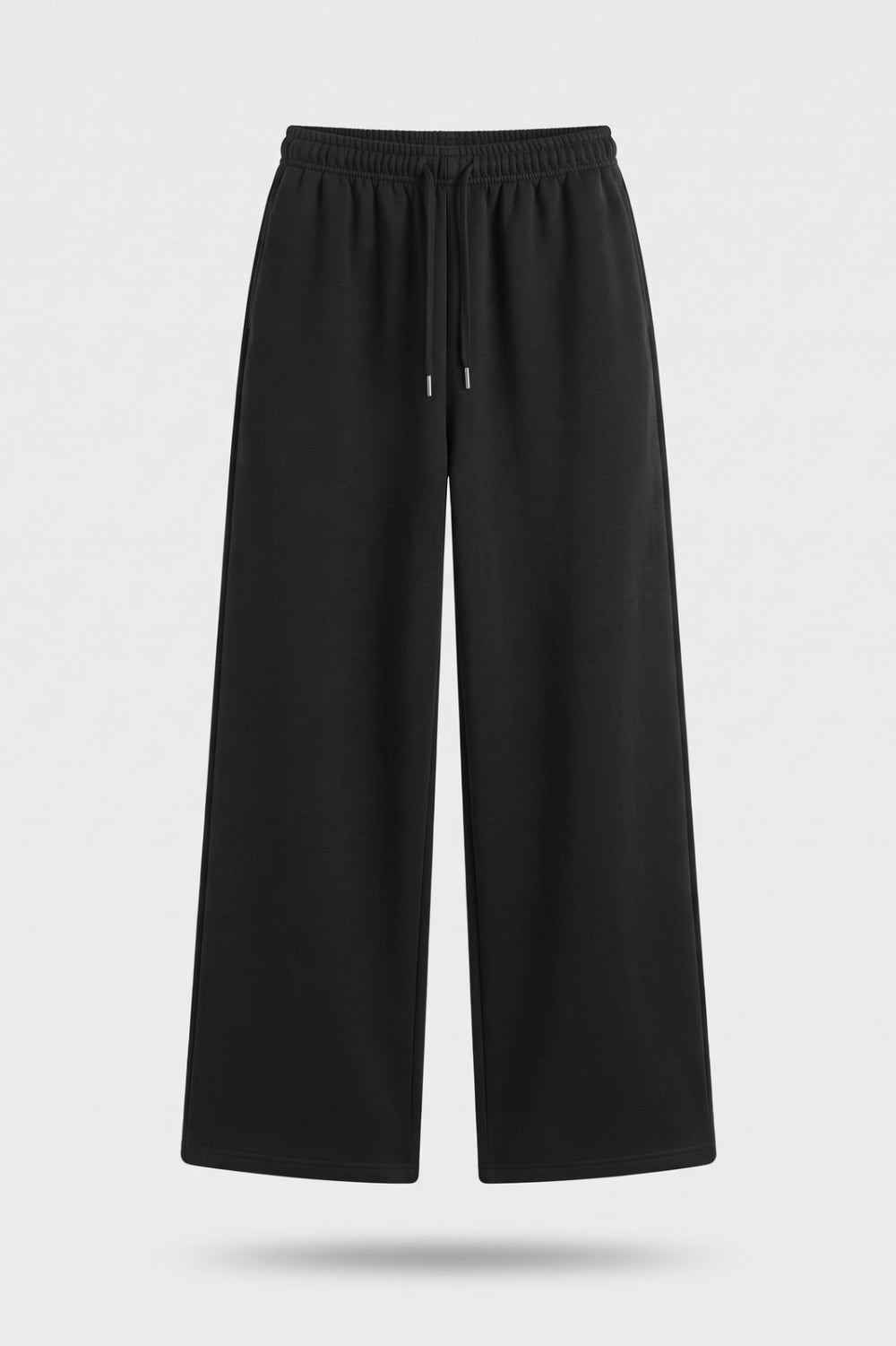 Damen Weite Jogginghose | Kordelzug Bund — Schwarz — Produktansicht