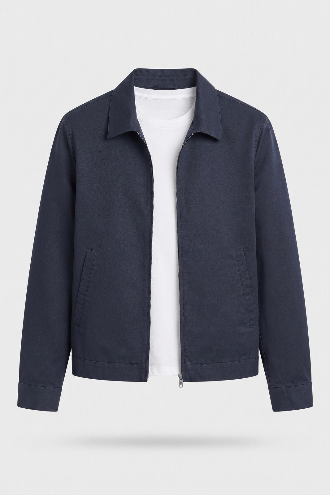 Herren Slim Übergangsjacke | Smart Casual — Dunkelblau — Packshot