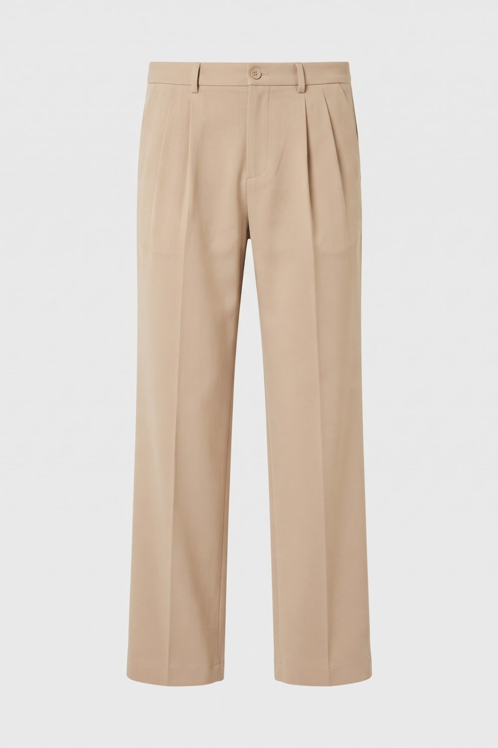Herren Anzughose mit Bundfalte | Elegant — Beige — Produktansicht