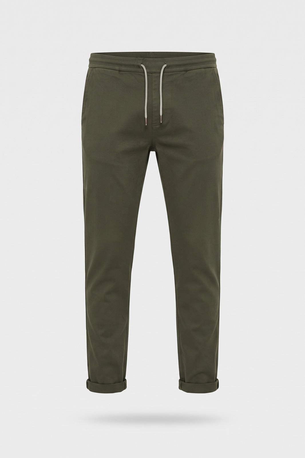 Herren Jogginghose im Chino-Stil | Tapered — Dunkelgrün — Packshot