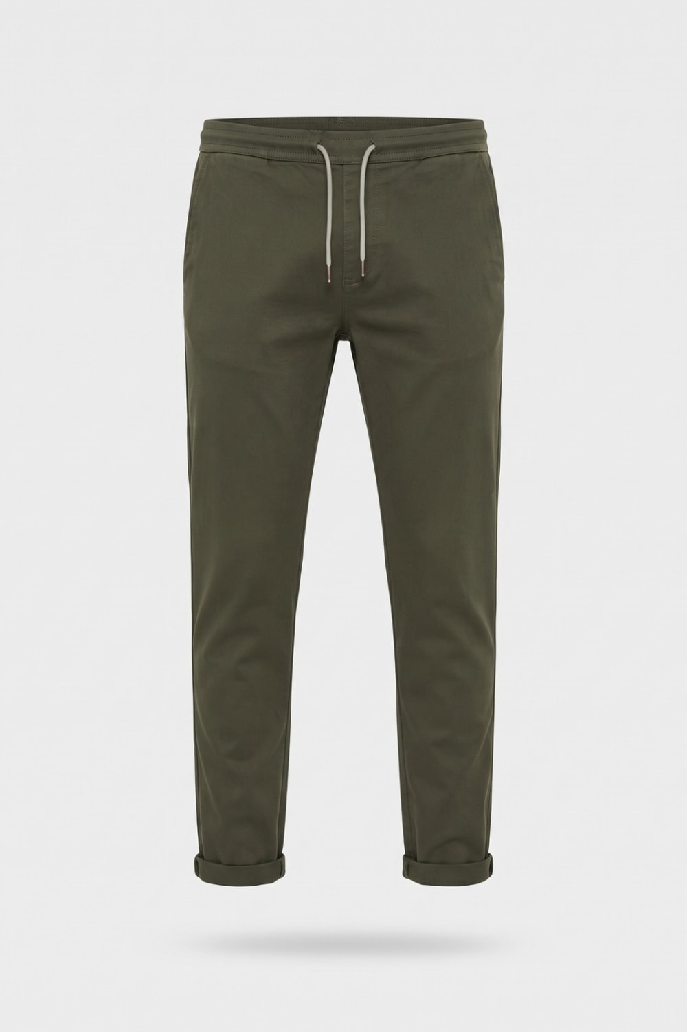 Herren Jogginghose im Chino-Stil | Tapered — Dunkelgrün — Produktansicht