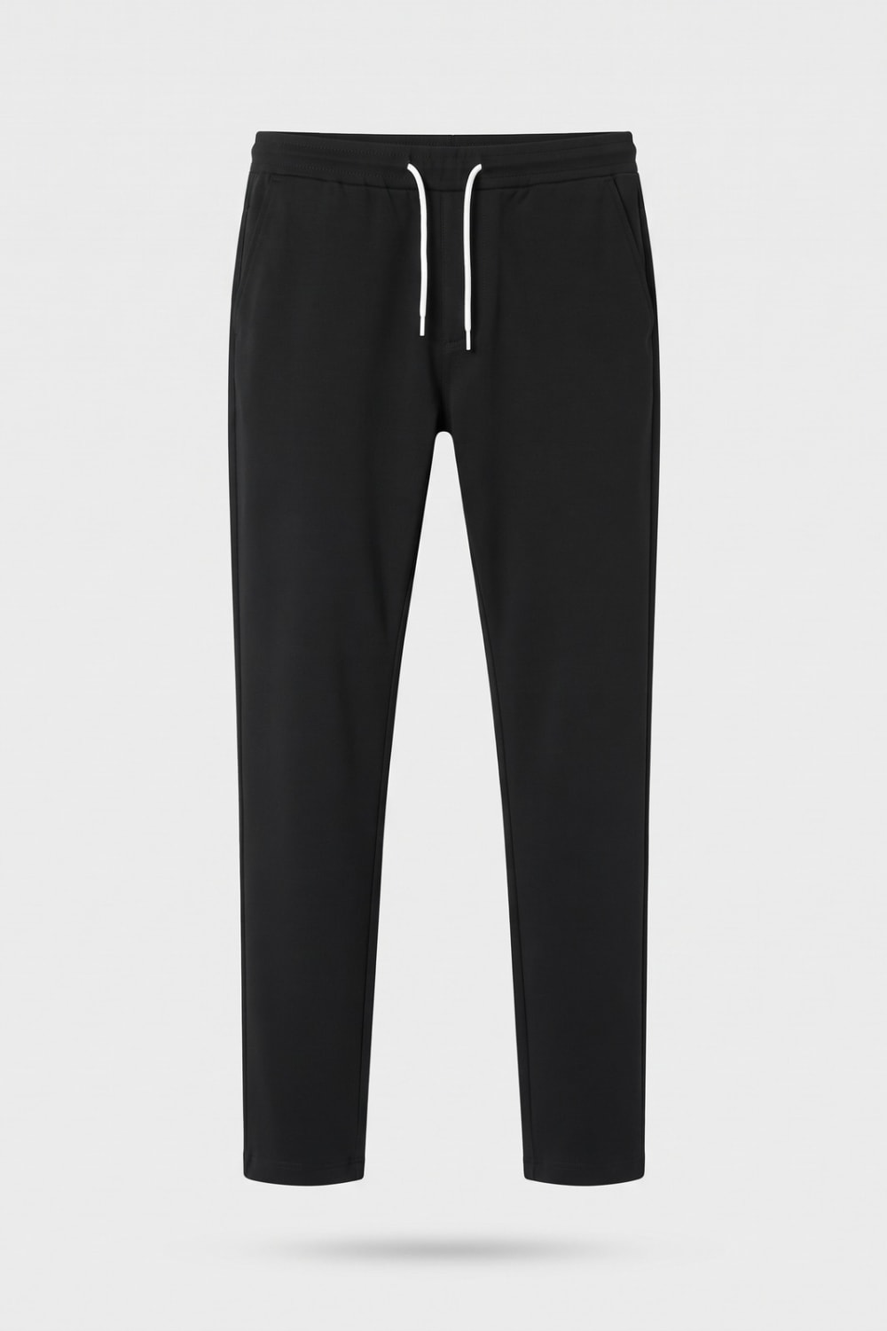 Herren Jogginghose im Chino-Stil | Tapered — Schwarz — Produktansicht