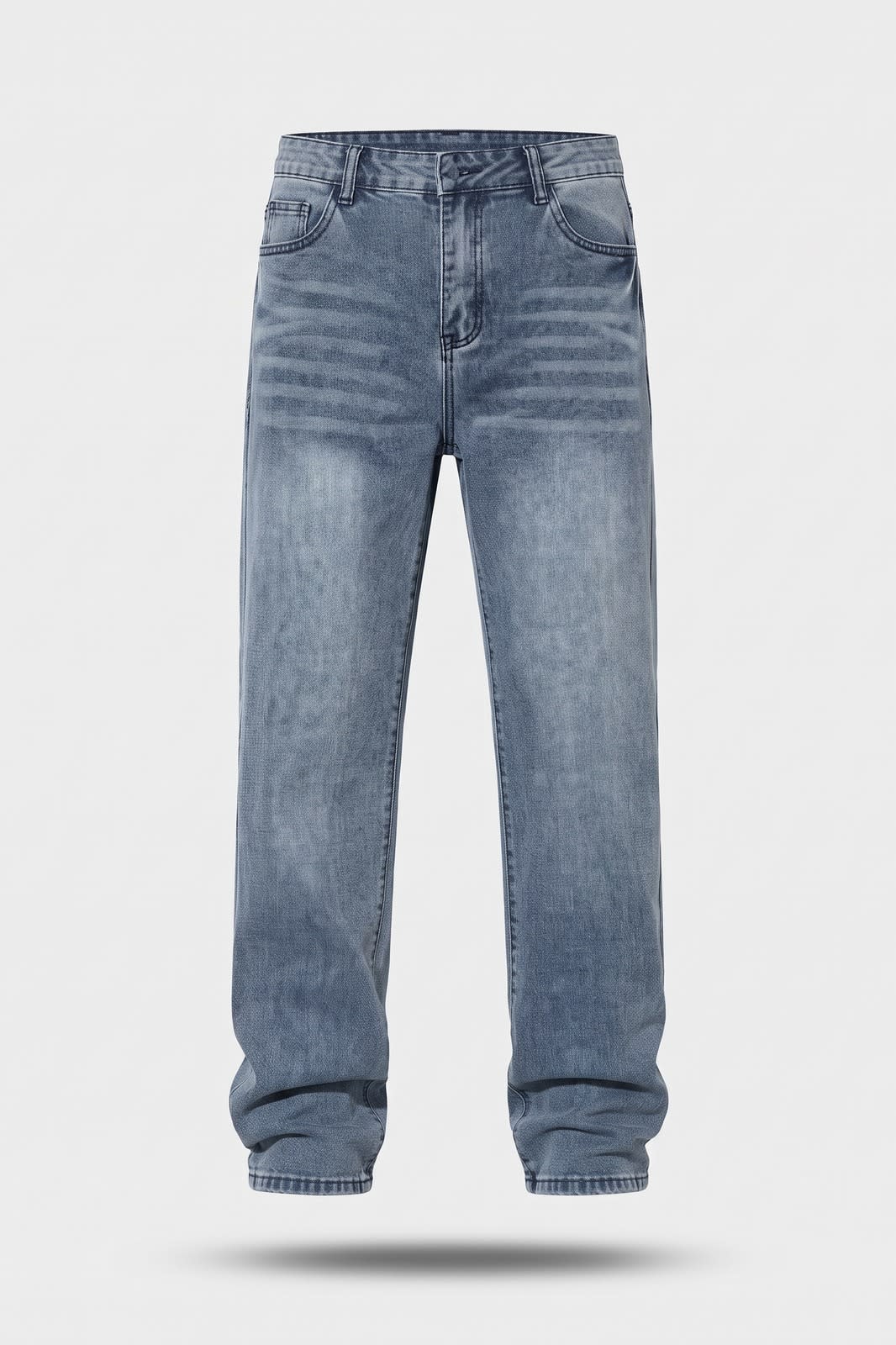 Herren Baggy Jeans | Gerades Bein — Cyanblau — Packshot