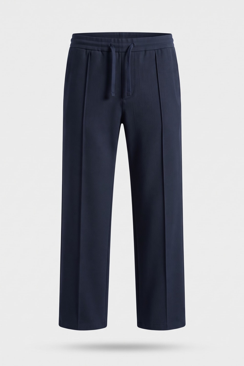 Herrenhose Gerade | Mit Kordelzug — Marineblau — Produktansicht
