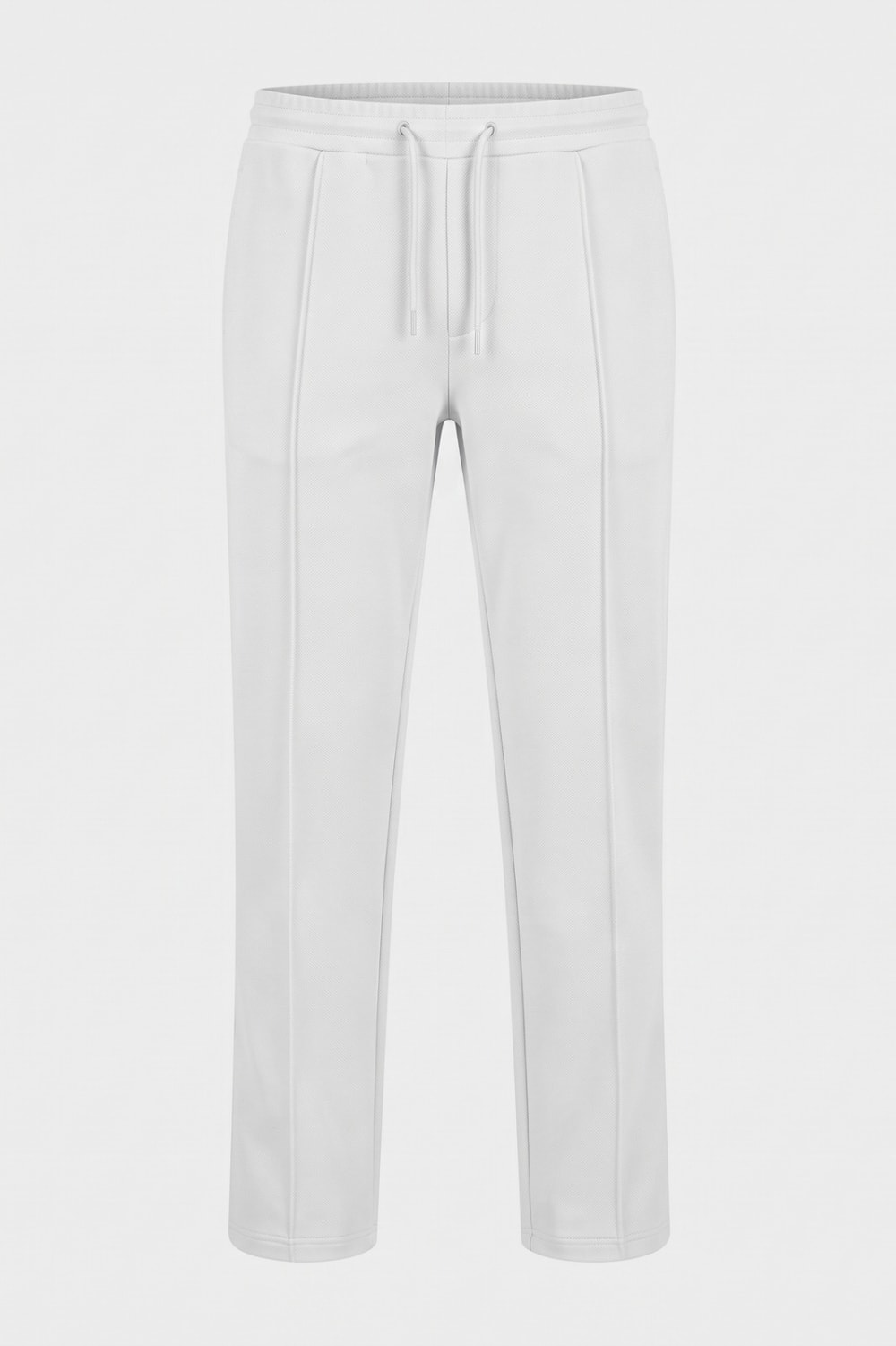 Herrenhose Gerade | Mit Kordelzug — Weiß — Produktansicht