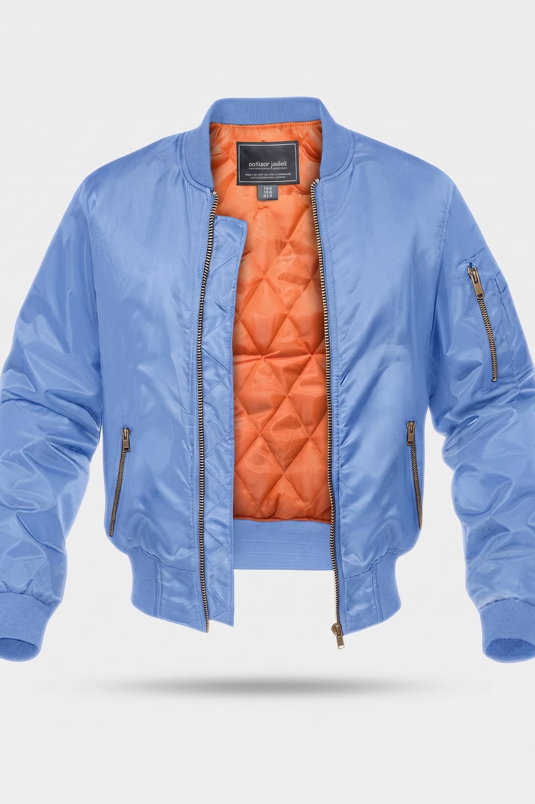 Herren Bomberjacke | Gesteppt — Hellblau — Packshot