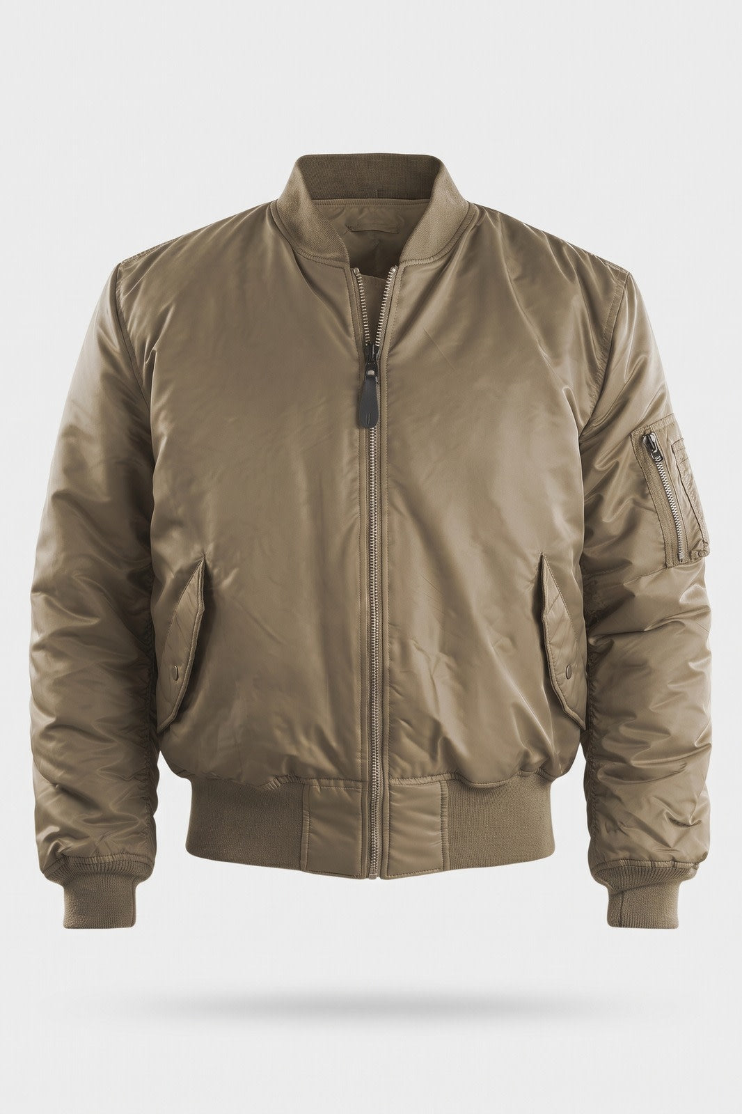 Herren Bomberjacke | Gesteppt — Khaki — Packshot