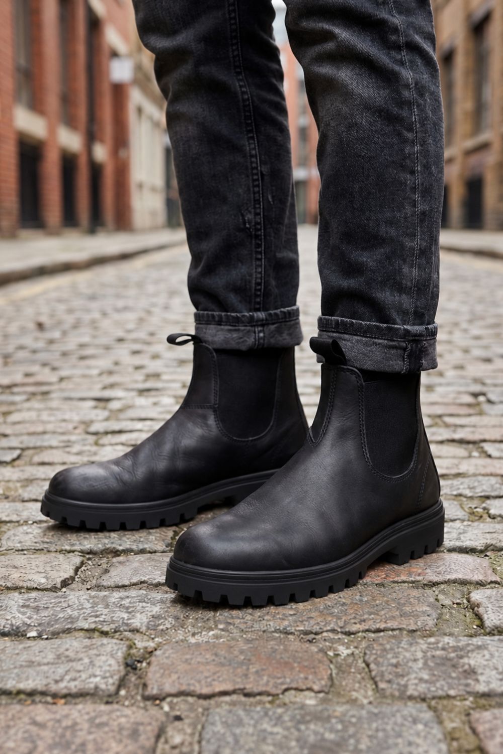 Herren Chelsea Boots mit Seiteneinsätzen und runder Zehenpartie – 4