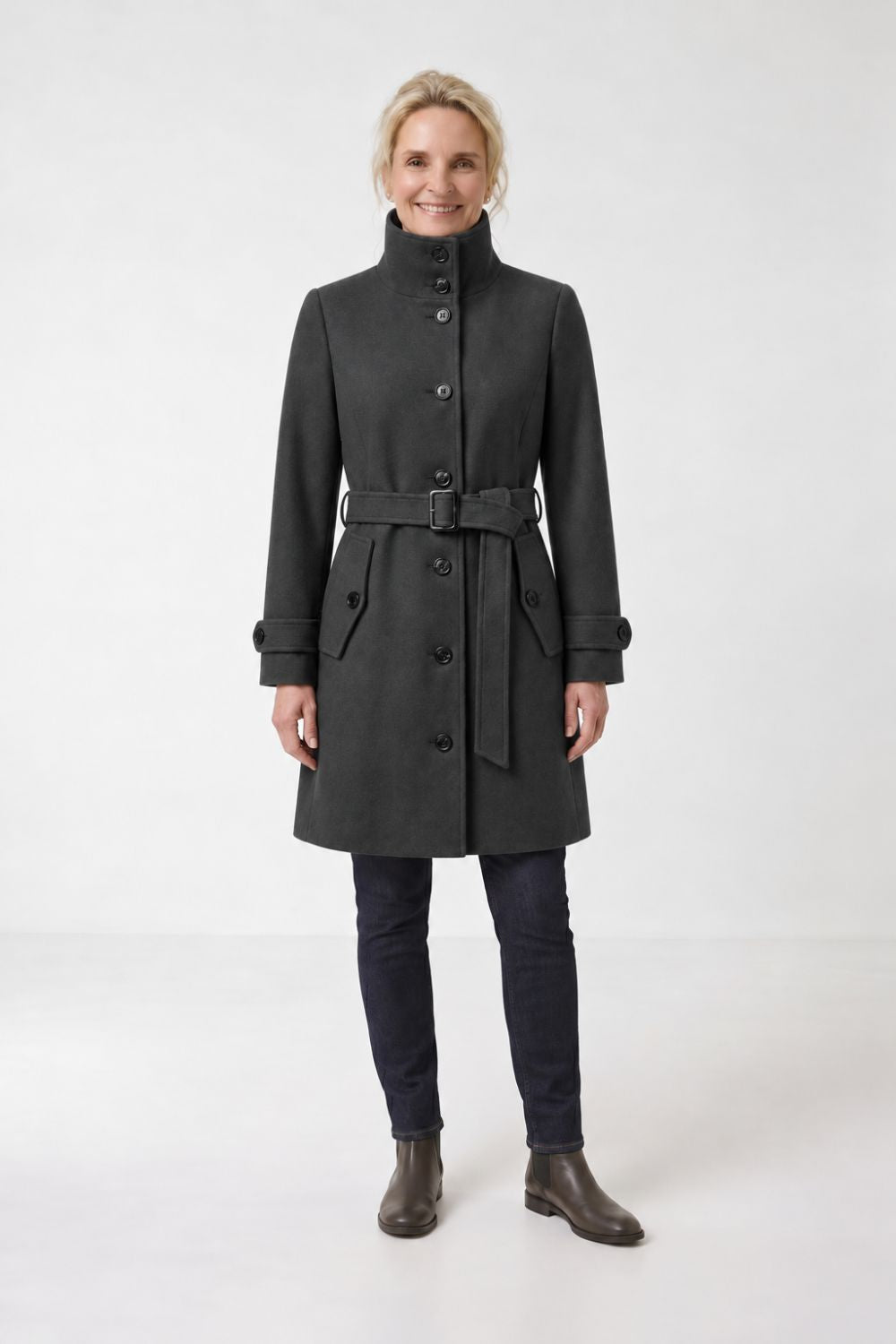 Damen Taillierter Mantel | A-Linie