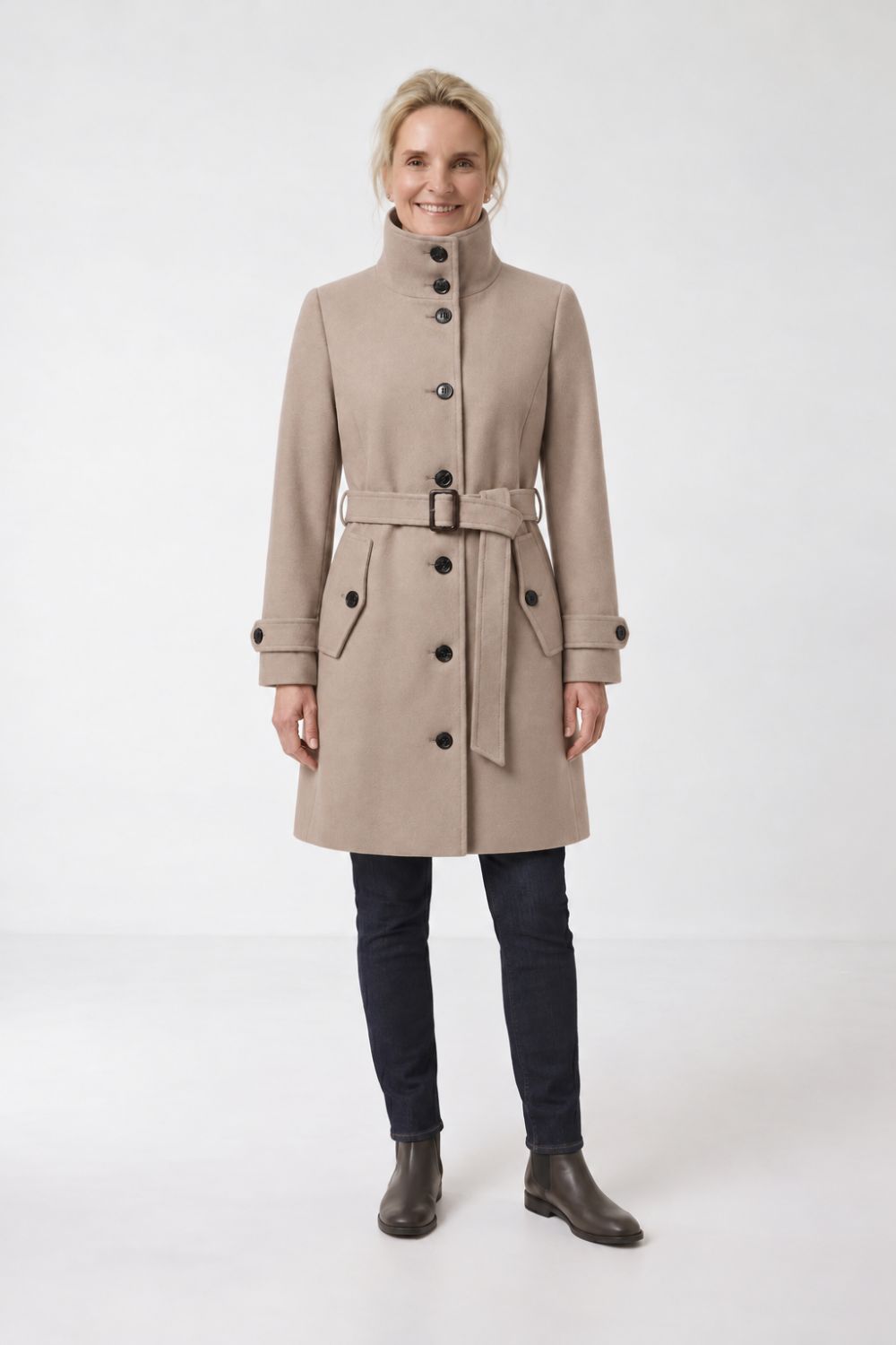 Damen Taillierter Mantel | A-Linie
