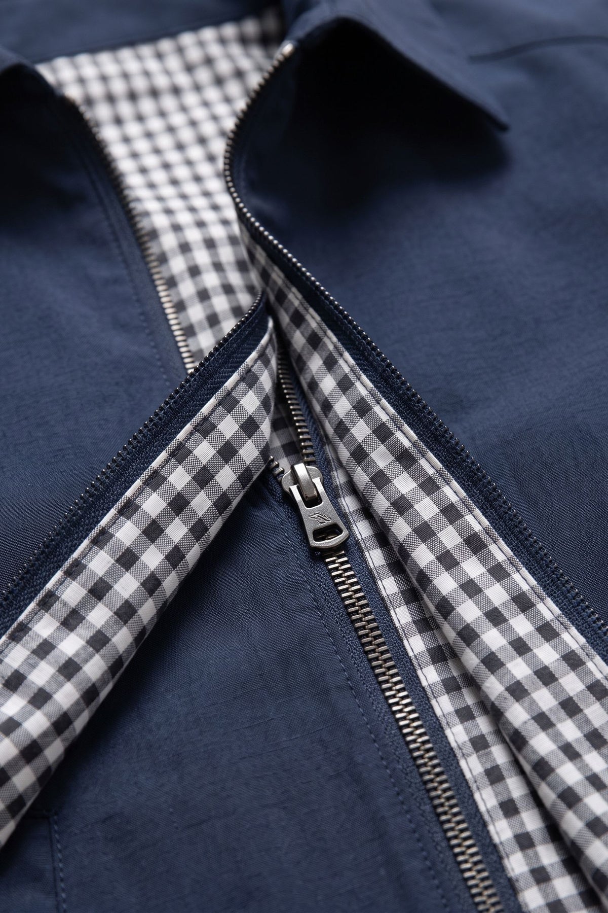 Herren Harrington-Jacke mit Spread-Kragen und durchgehendem Reissverschluss – 2
