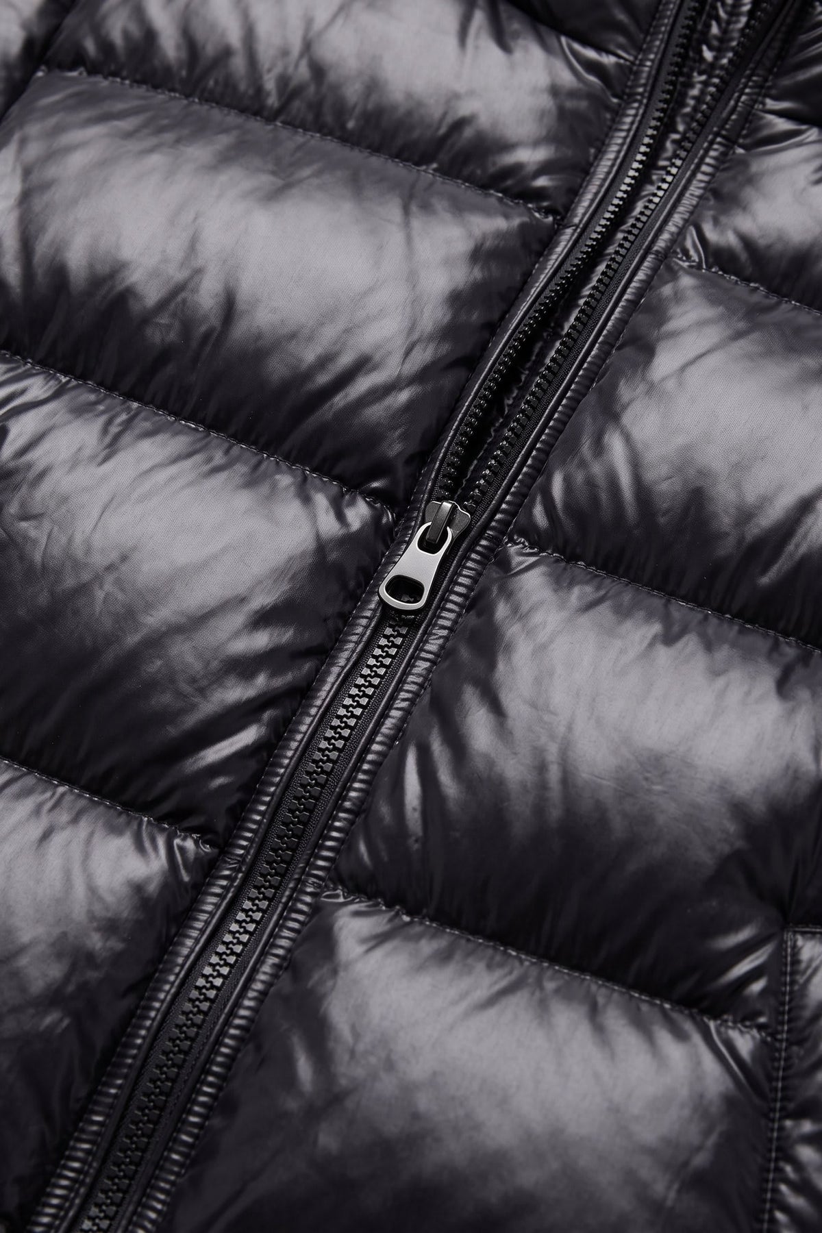 Herren Steppjacke mit Kapuze und durchgehendem Reissverschluss – 2