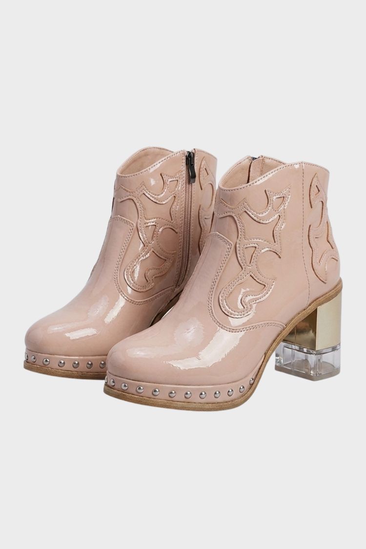 Damen Westernstiefelette | Blockabsatz