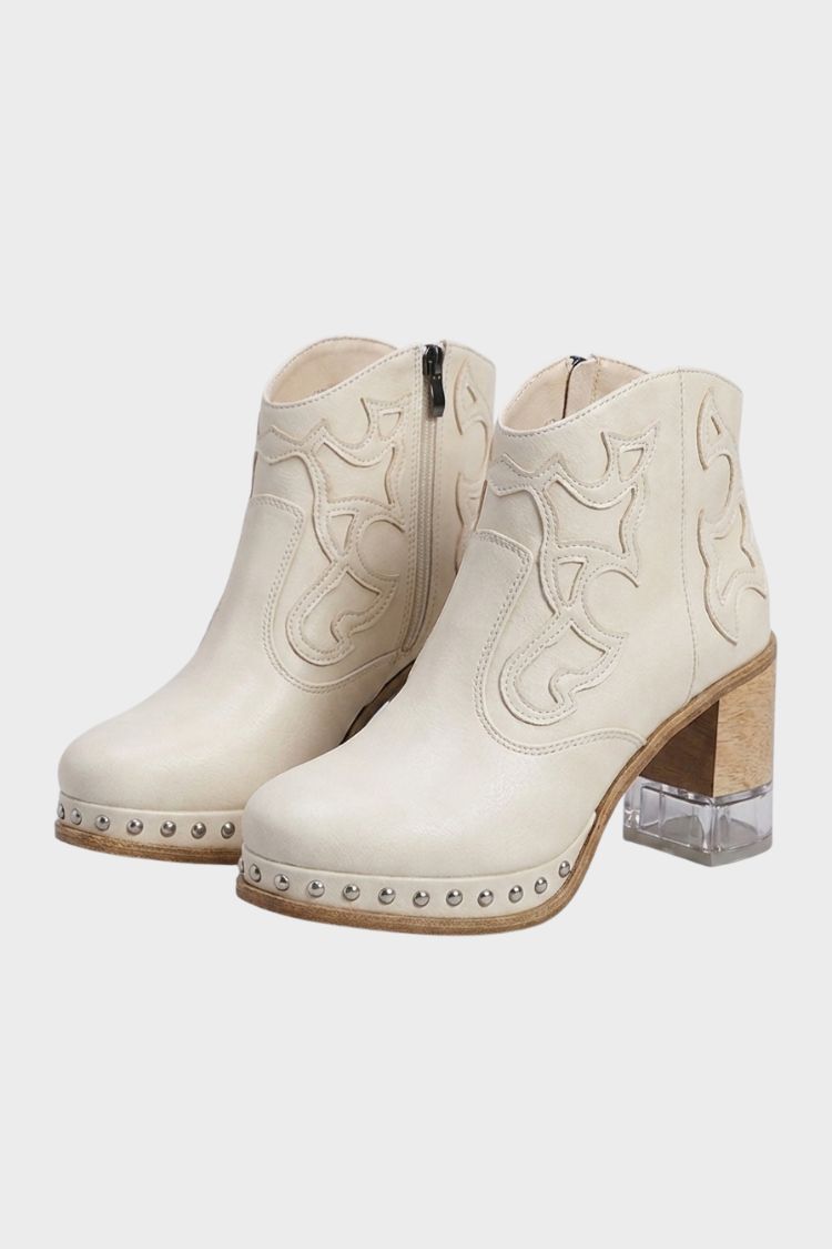 Damen Westernstiefelette | Blockabsatz