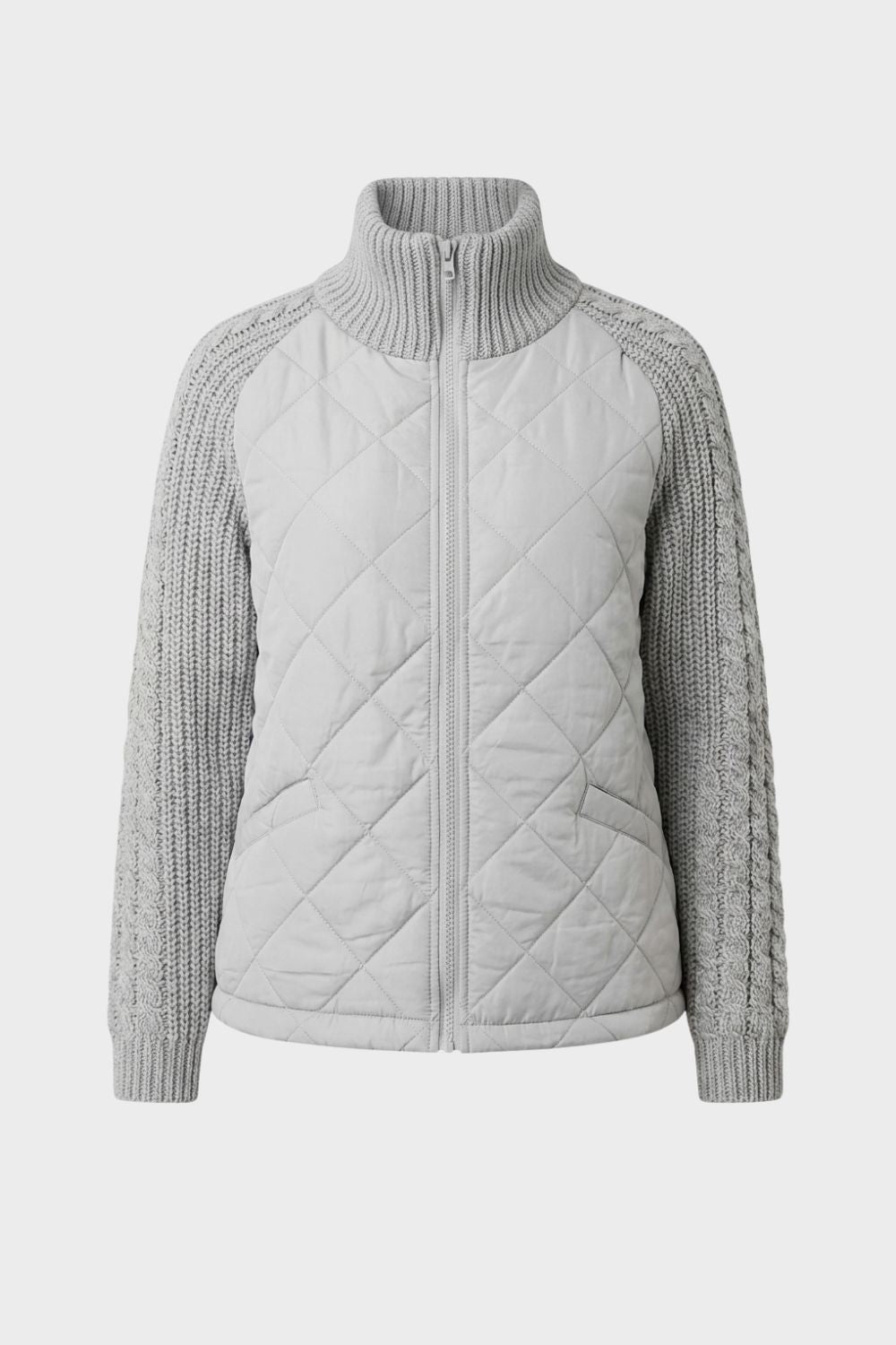 Damen Steppjacke | Stehkragen — Grey