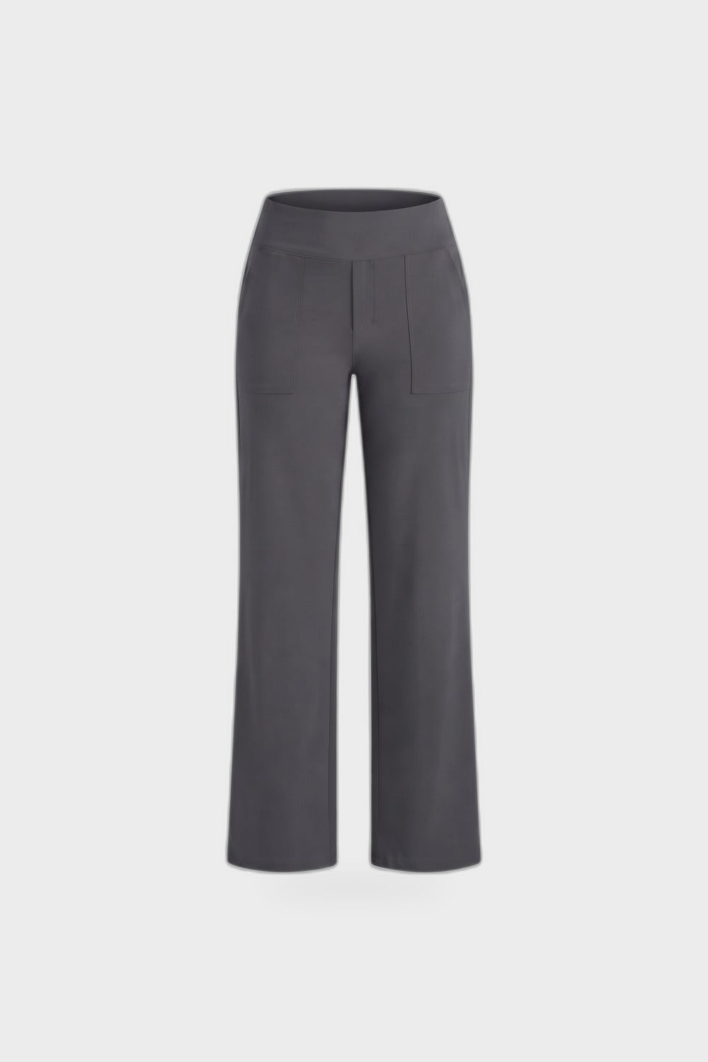Damen Stretchhose | Hoher Bund — Anthrazit — Produktansicht