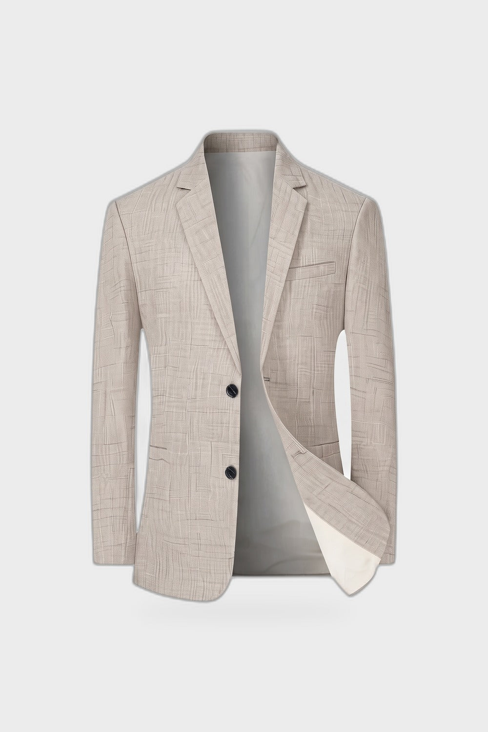 Herren Klassisches Sakko | Zweiknopf — Beige — Produktansicht