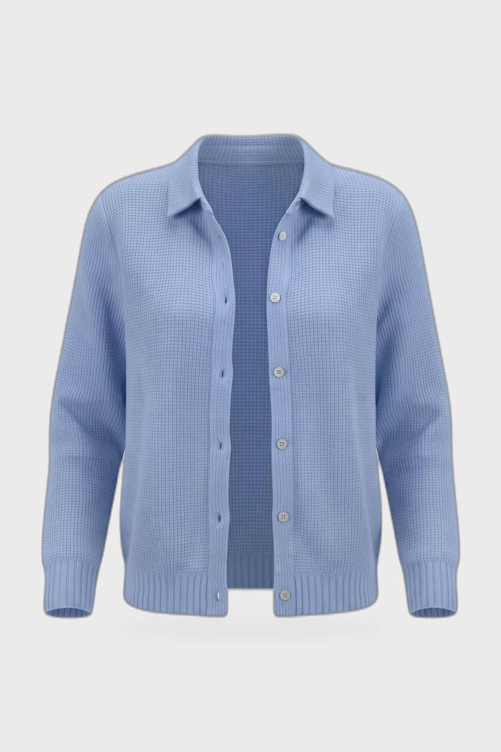 Damen Strickjacke | Lockere Passform — Blau — Produktansicht