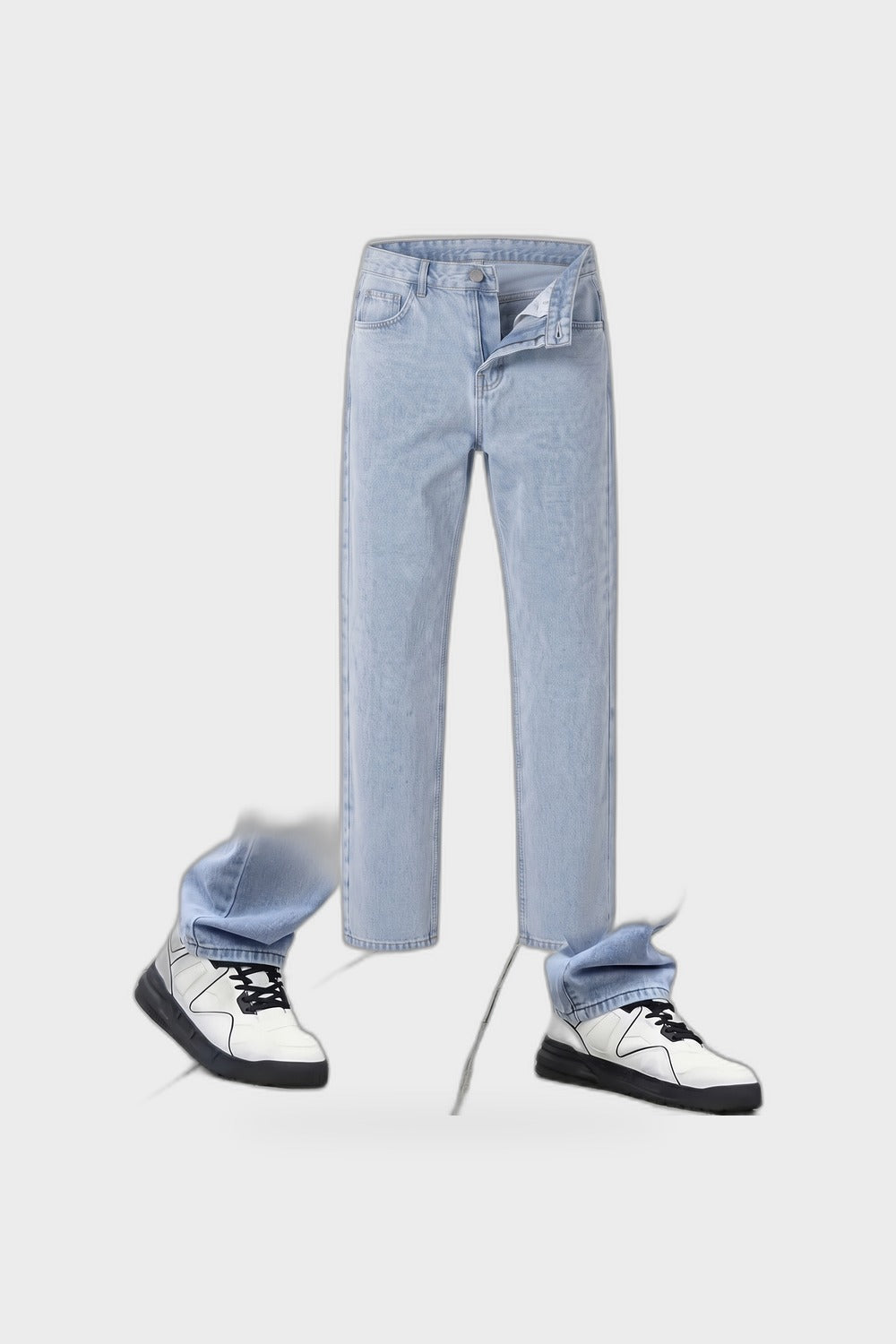 Herren Gerade Jeans | Lockere Passform — Blau — Produktansicht