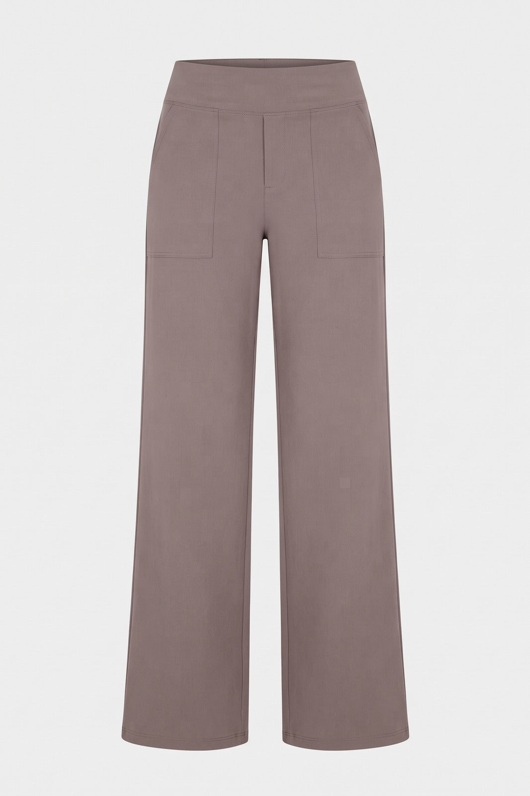 Damen Stretchhose | Hoher Bund — Braun — Packshot