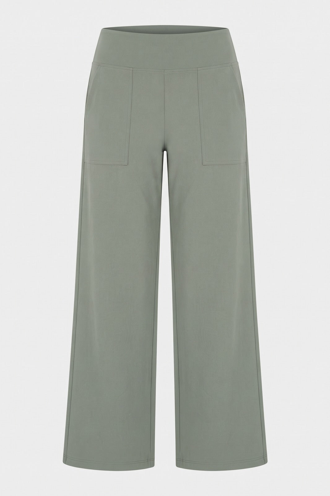 Damen Stretchhose | Hoher Bund — Hellgrau — Packshot