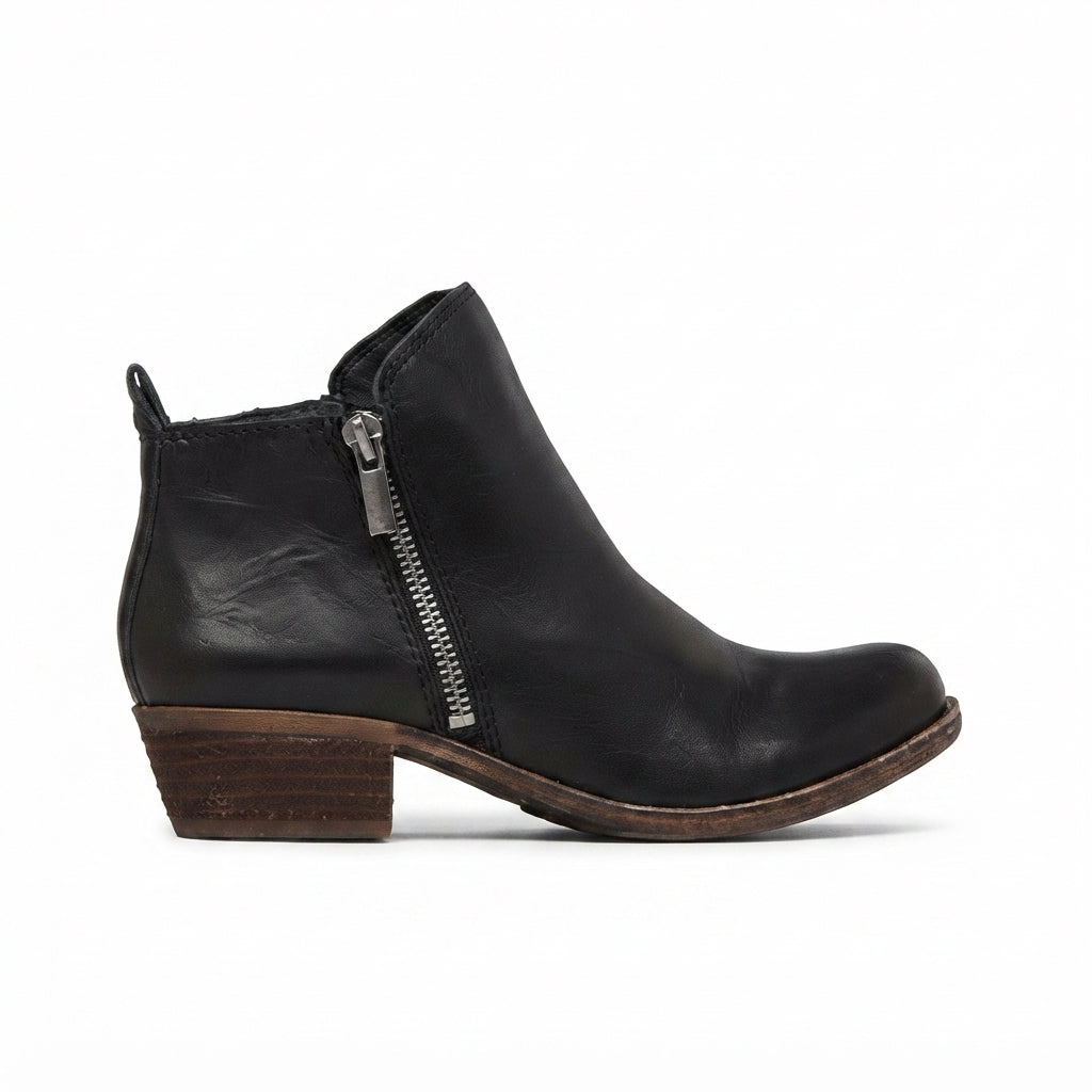 Damen Ankle Boots mit rundem Zehenbereich und seitlichem Reissverschluss – 6