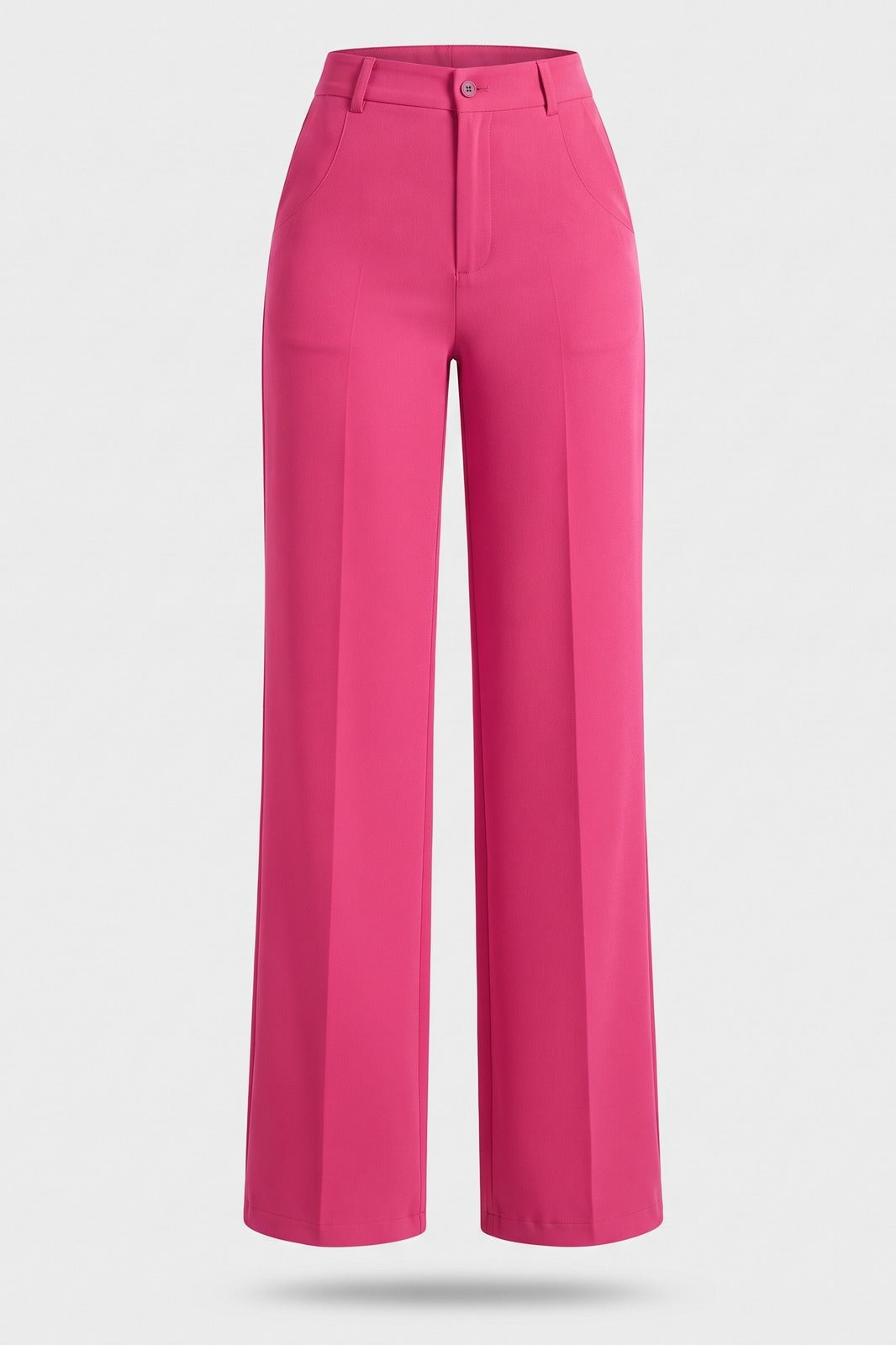 Damen Elegante Stoffhose | Gerades Bein — Rosa — Packshot