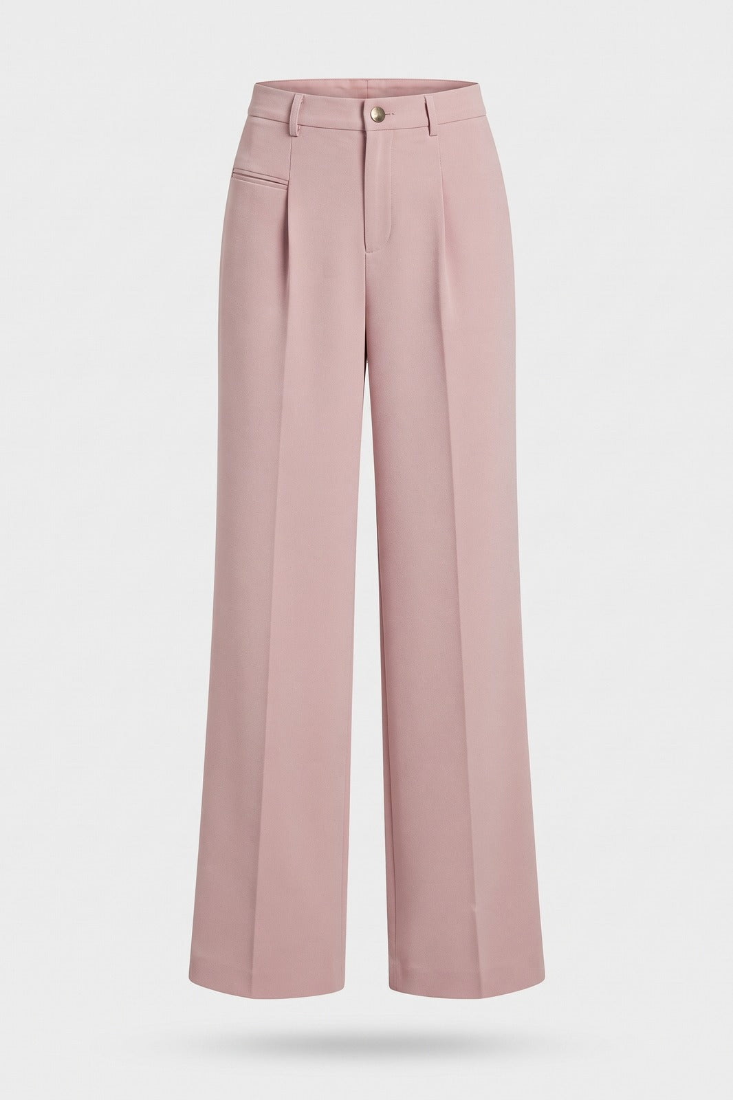 Damen Lockere Palazzohose | Bundfalten — Rosa — Packshot