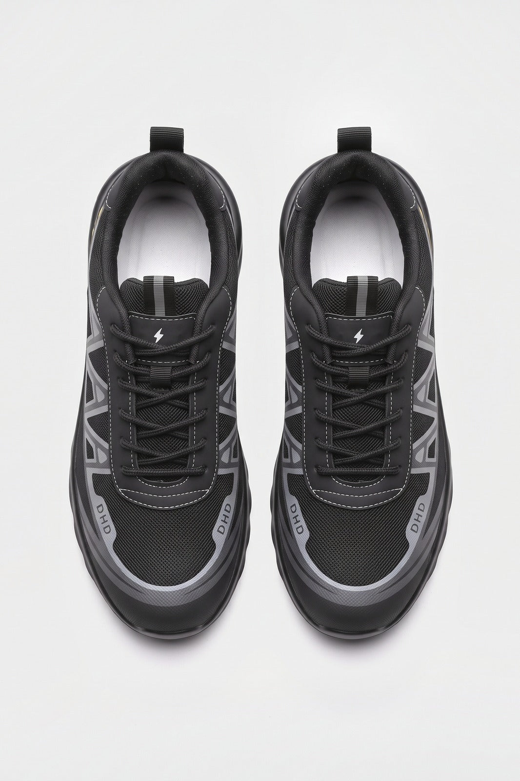 Herren Sicherheitsschuh S3 | Sportlicher Look — Schwarz Grau — shoe_top — am Modell