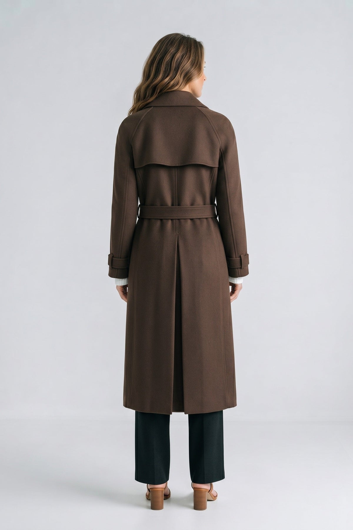 Damen Trenchcoat mit Reverskragen und Taillengürtel – 6