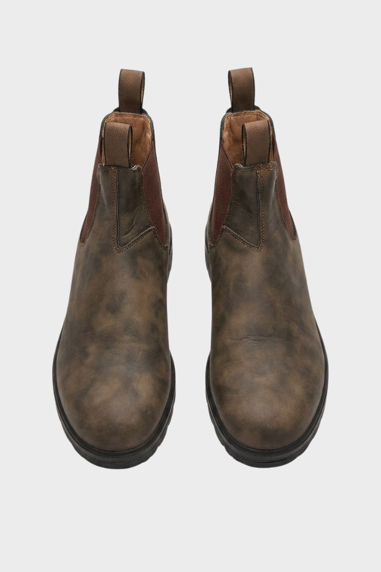 Herren Chelsea Boots mit Seiteneinsätzen und runder Zehenpartie – 5
