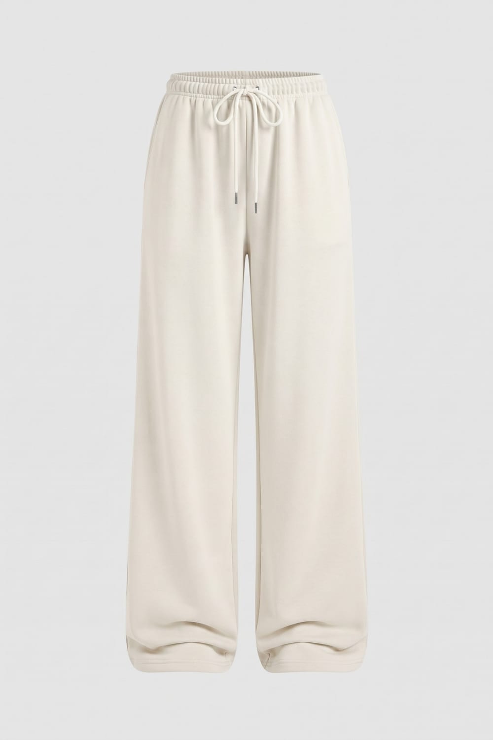 Damen Weite Jogginghose | Kordelzug Bund — Weiß — Produktansicht