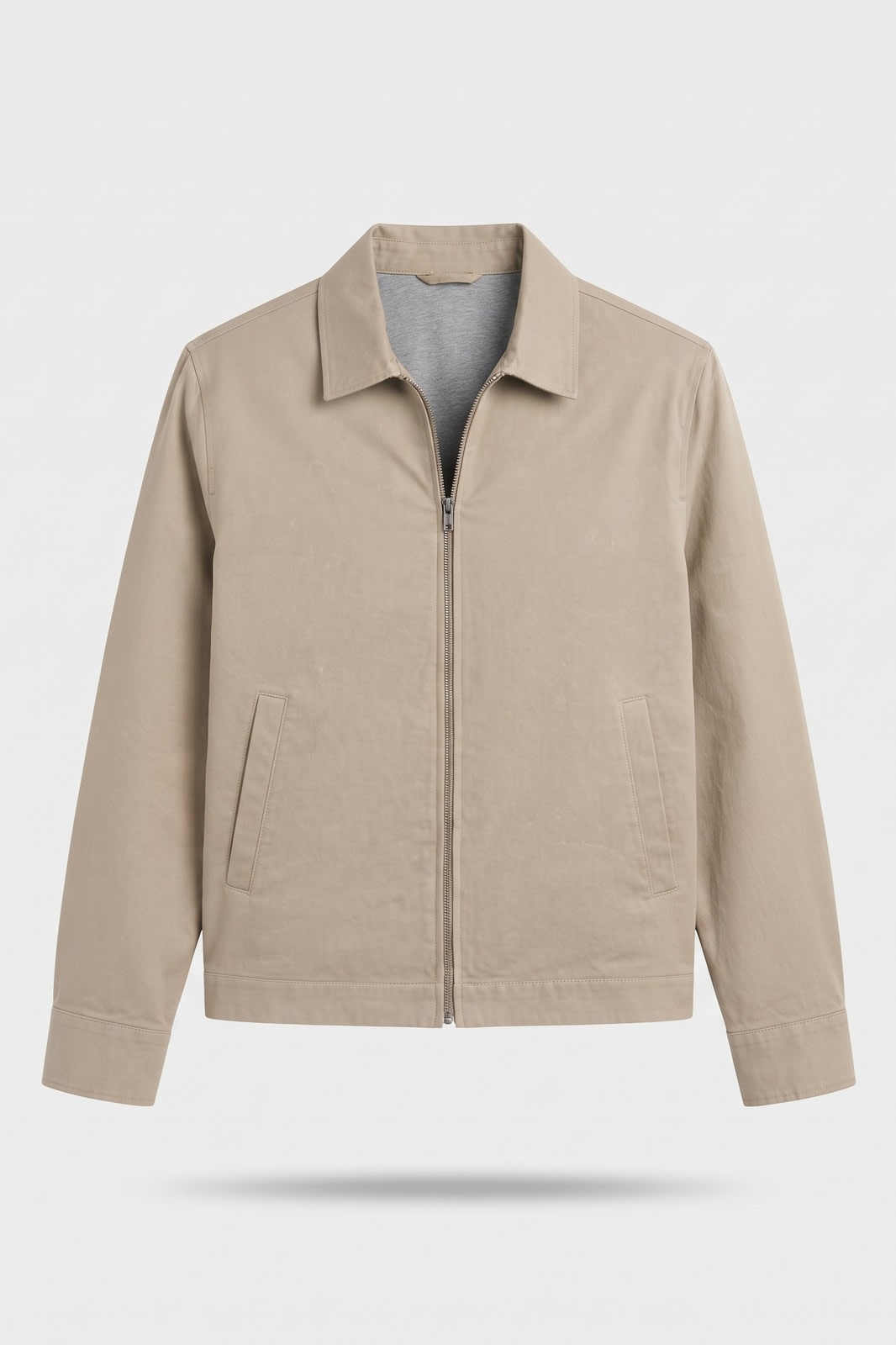 Herren Slim Übergangsjacke | Smart Casual — Beige — Packshot