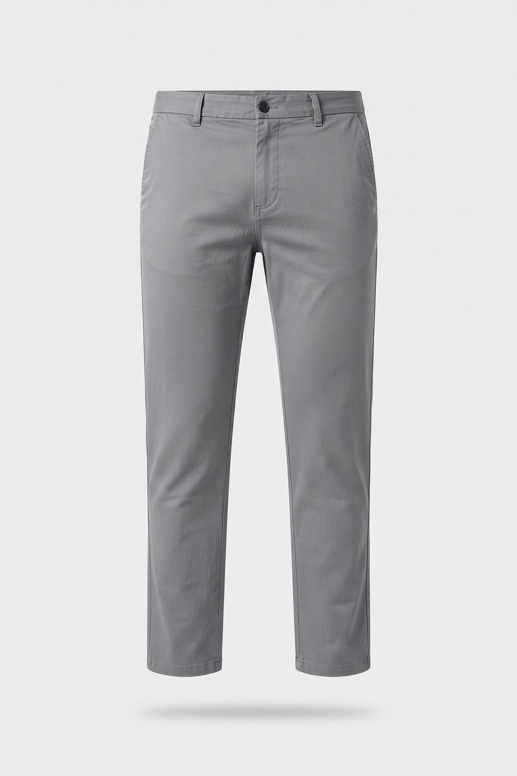 Herren Slim Chino-Hose | Knöchellang — Grau — Packshot