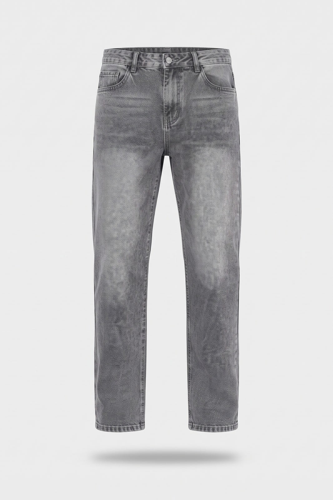 Herren Baggy Jeans | Gerades Bein — Grau — Packshot