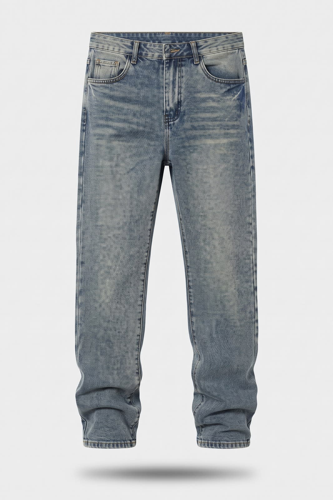 Herren Baggy Jeans | Gerades Bein — Petrol — Packshot