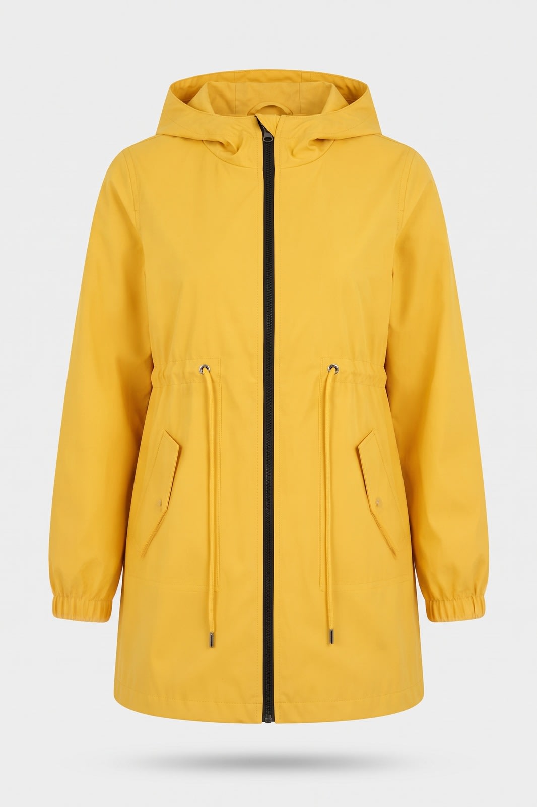 Damen Leichter Parka mit Kapuze | Casual — Gelb — Packshot