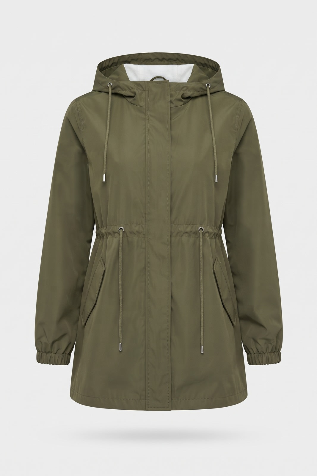 Damen Leichter Parka mit Kapuze | Casual — Grün — Packshot