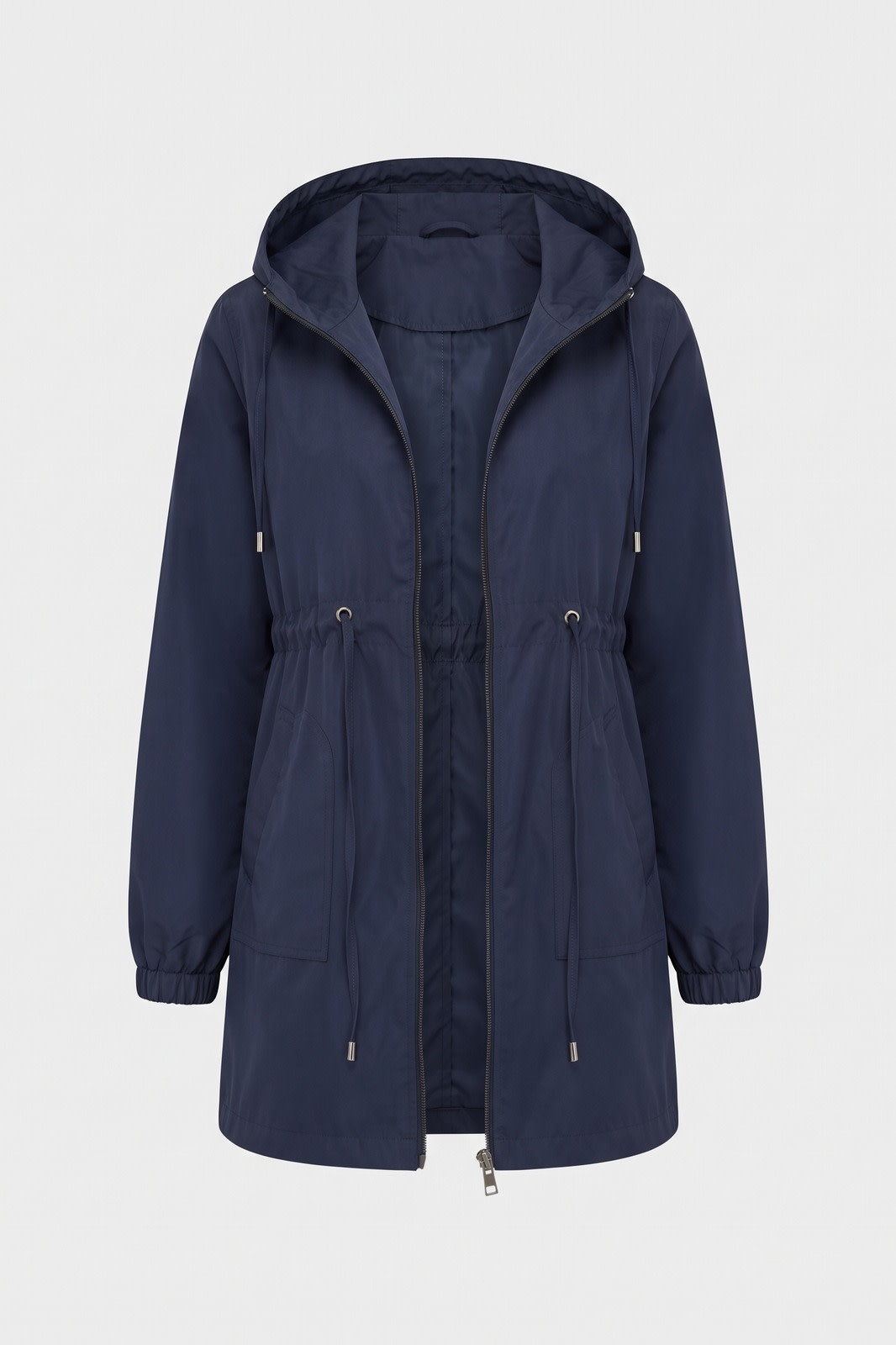 Damen Leichter Parka mit Kapuze | Casual — Marineblau — Packshot