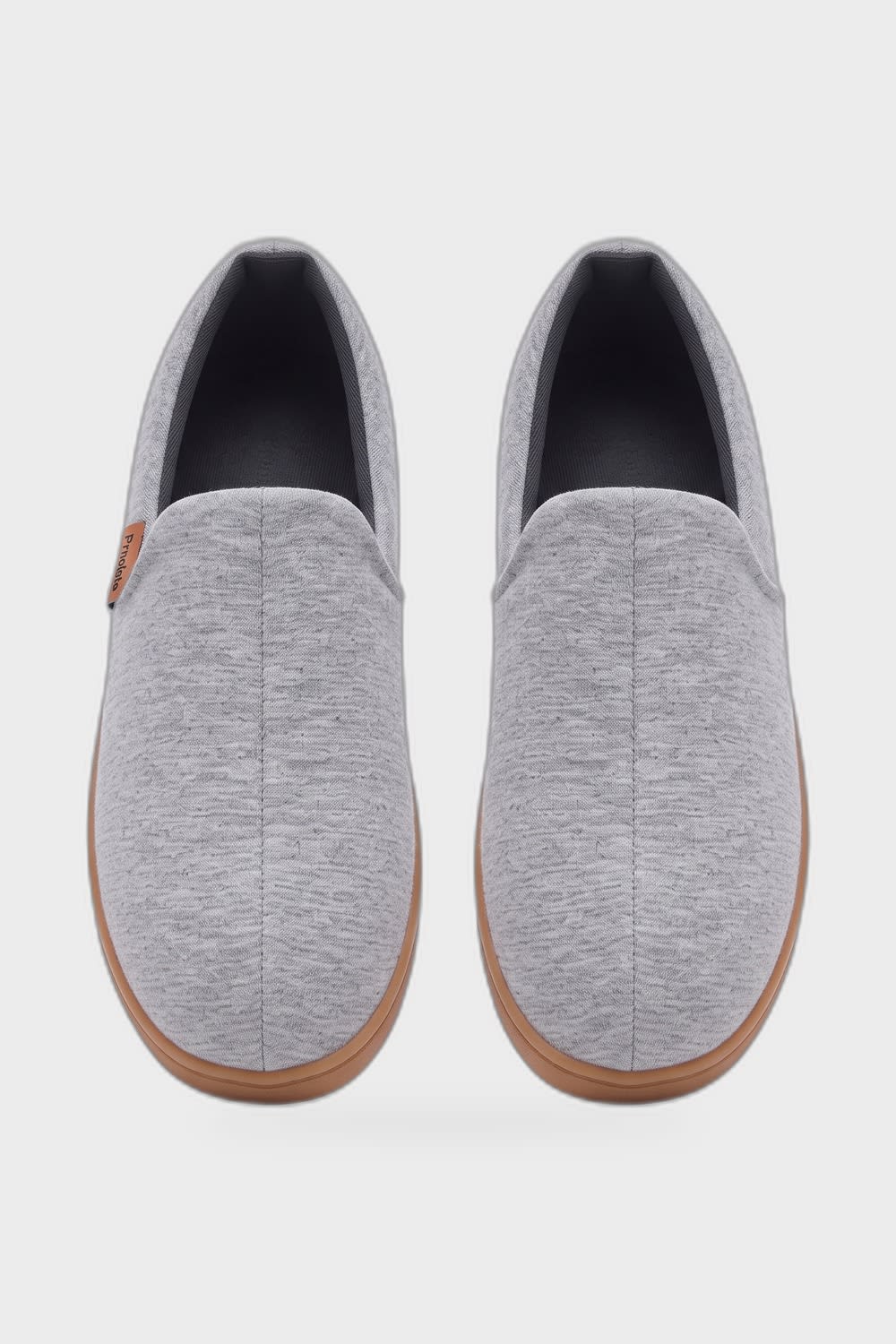 Unisex Gemusterter Hausschuh | Zuglasche — Grau — Produktansicht