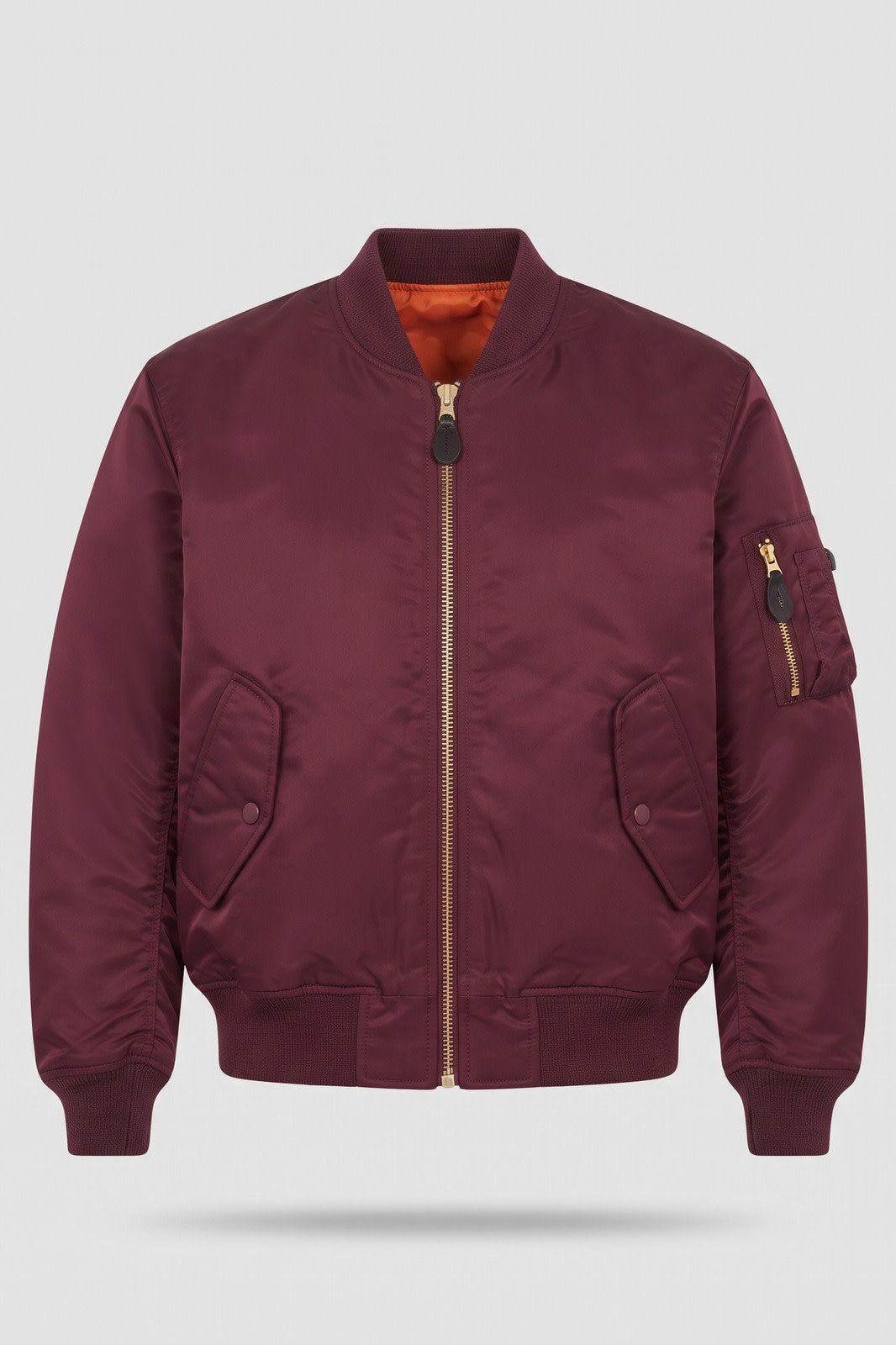 Herren Bomberjacke | Gesteppt — Weinrot — Packshot