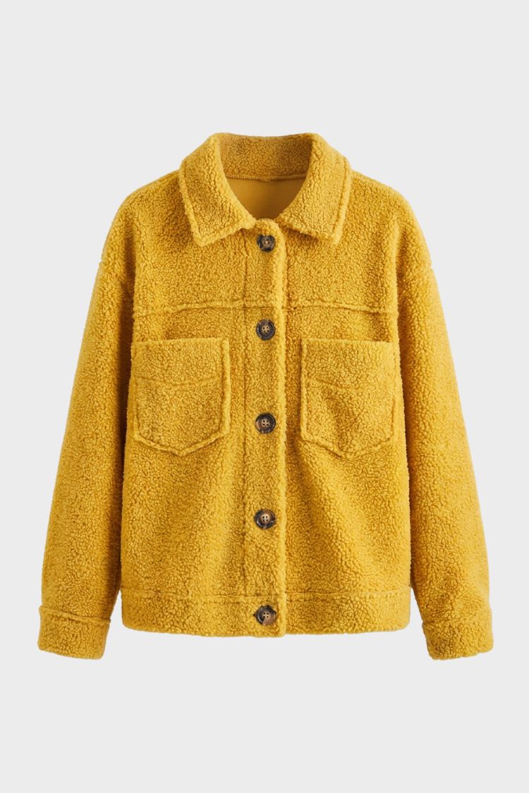 Damen Oversized Jacke | Casual — Yellow