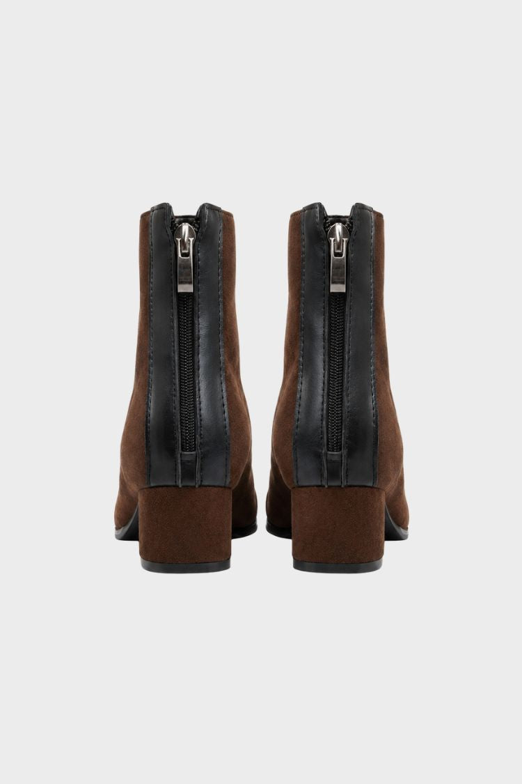 Damen Ankle Boots | Karree-Spitze & Absatz