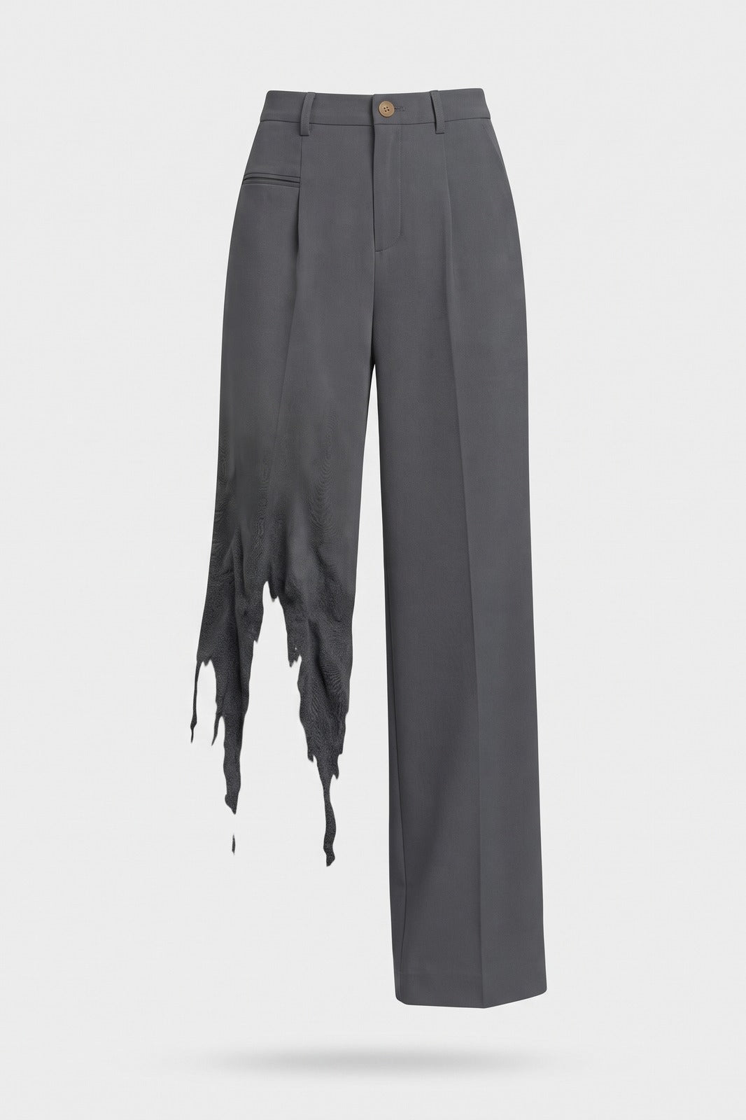 Damen Lockere Palazzohose | Bundfalten — Anthrazit — Packshot