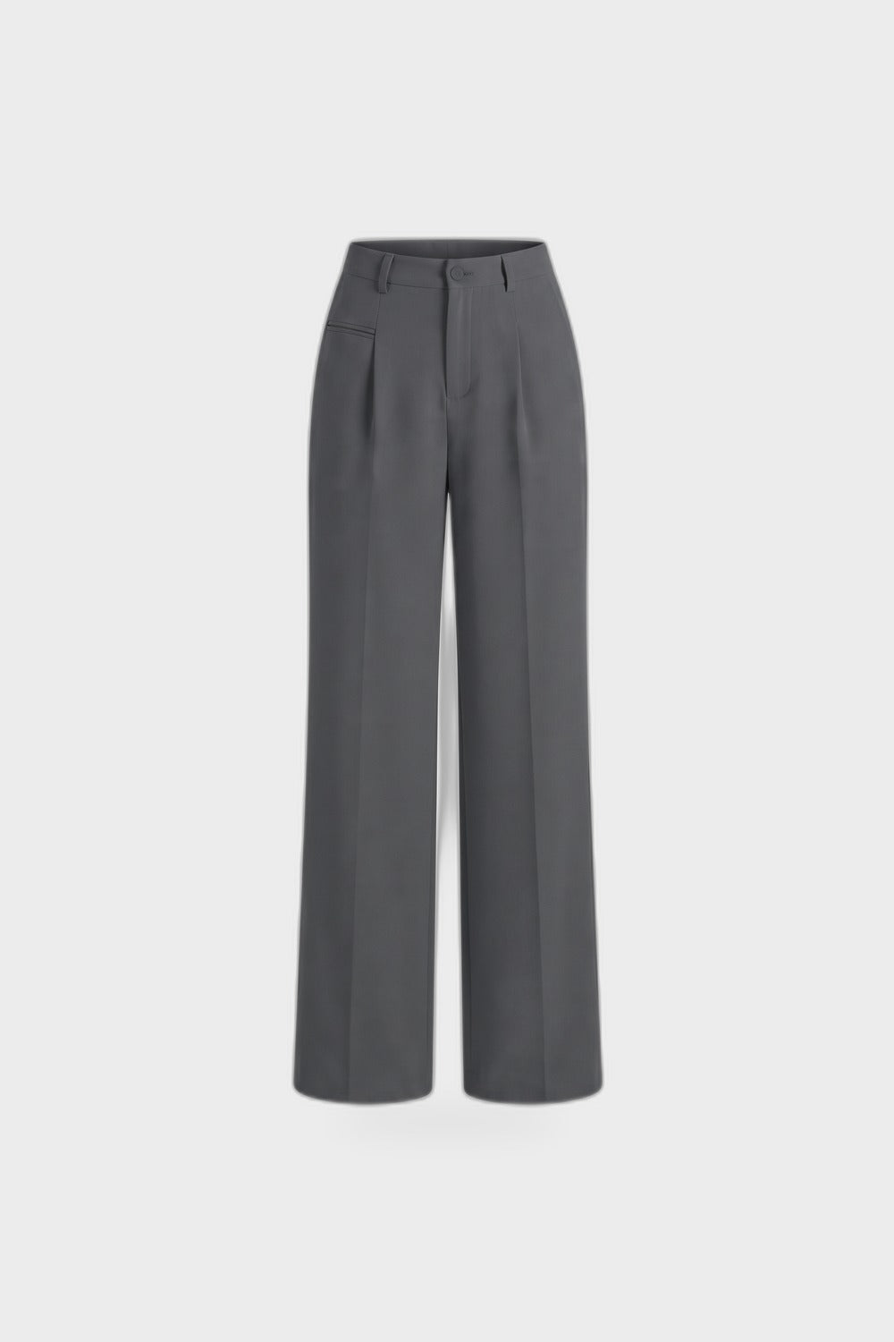Damen Lockere Palazzohose | Bundfalten — Anthrazit — Produktansicht