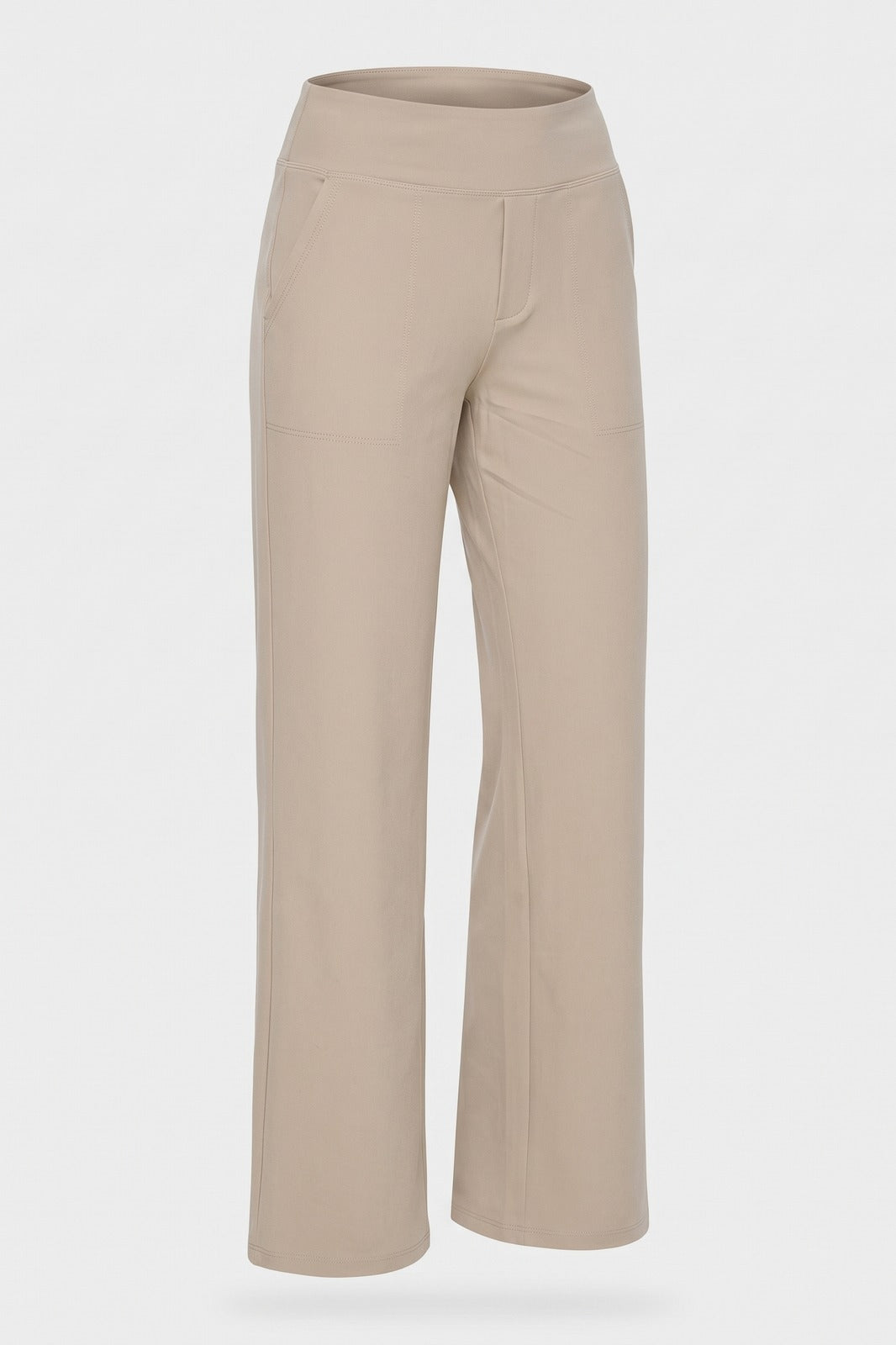 Damen Stretchhose | Hoher Bund — Beige — Packshot