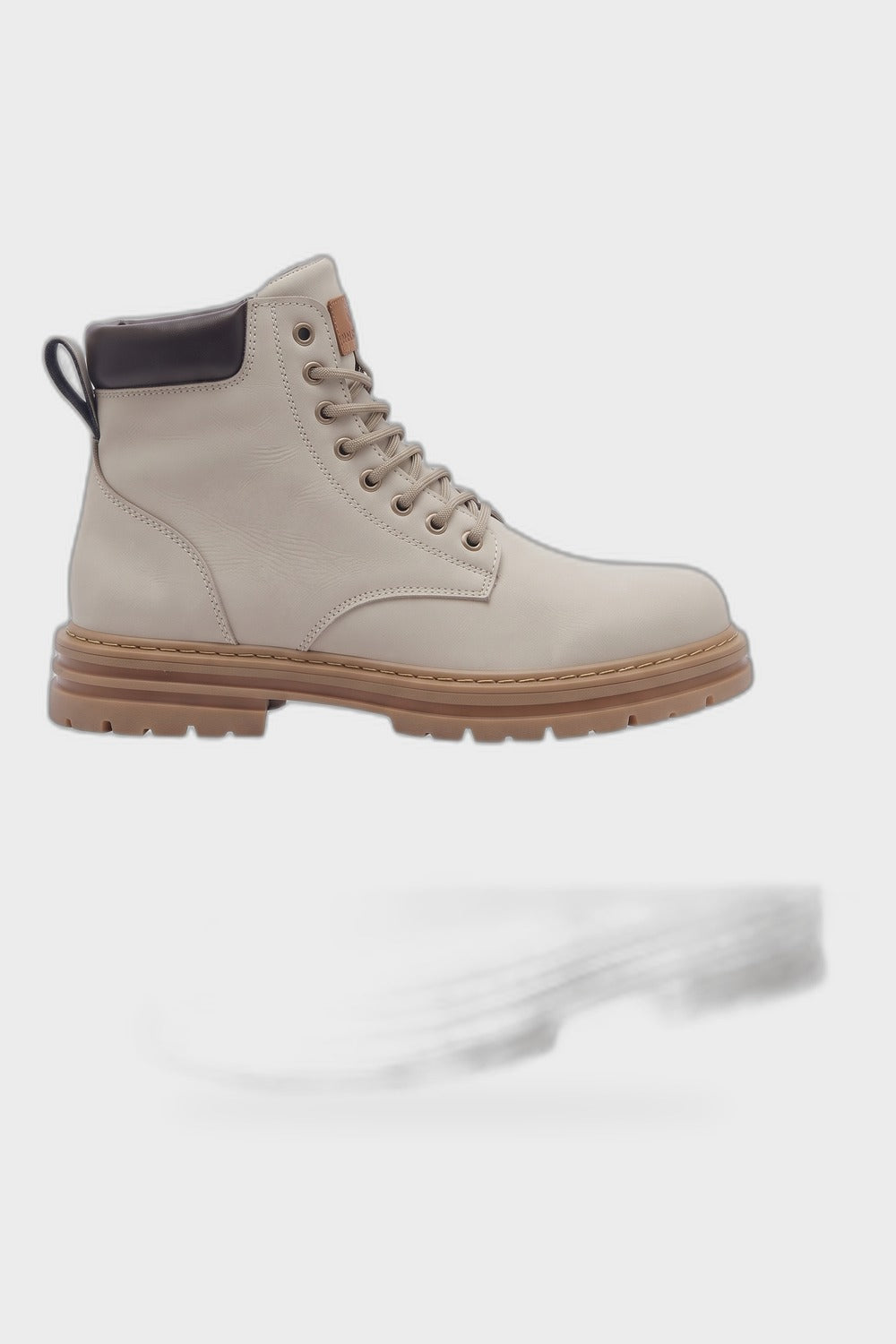 Herren Arbeitsstiefel | Profilsohle — Beige — Produktansicht