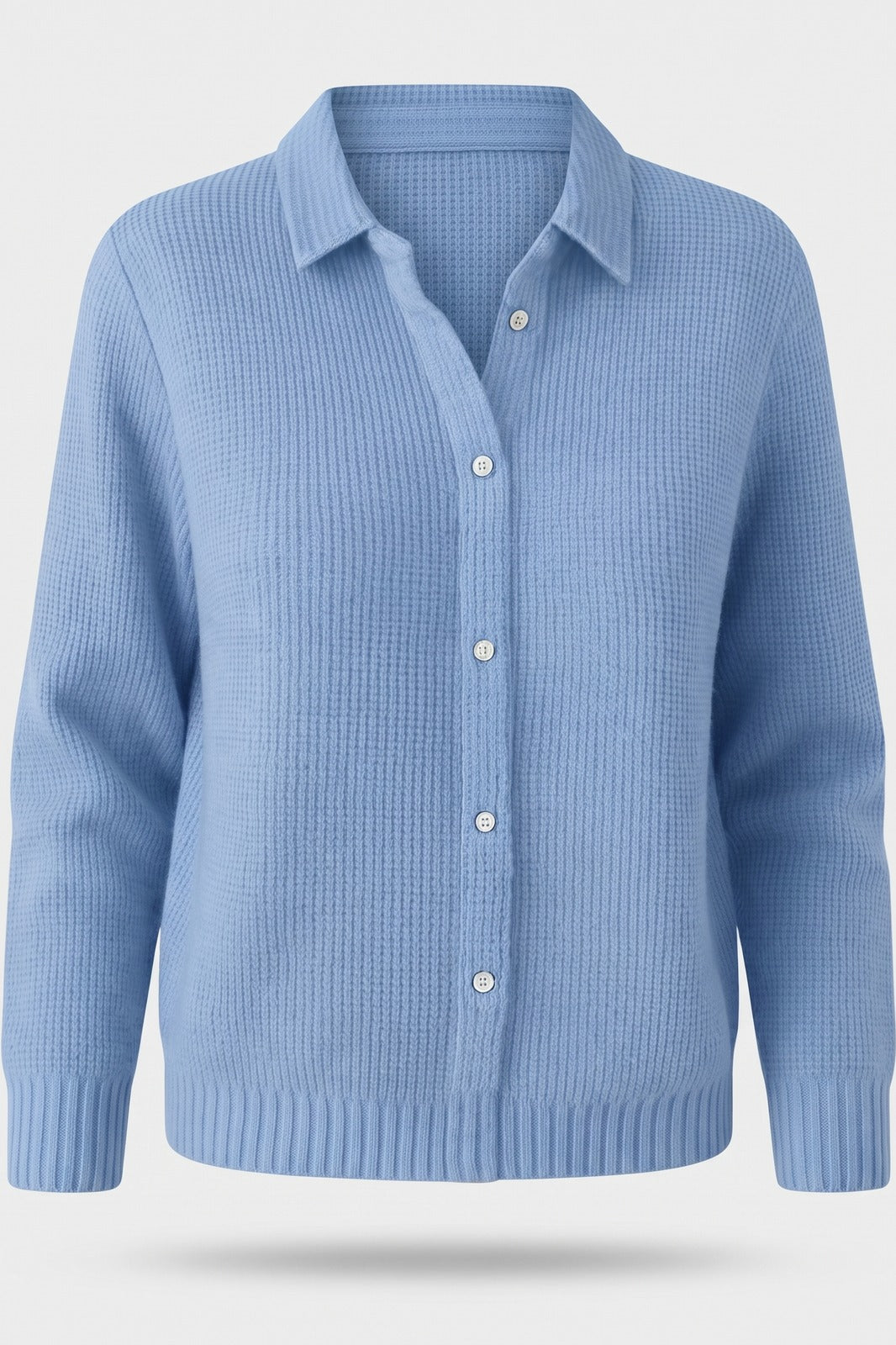 Damen Strickjacke | Lockere Passform — Blau — Packshot