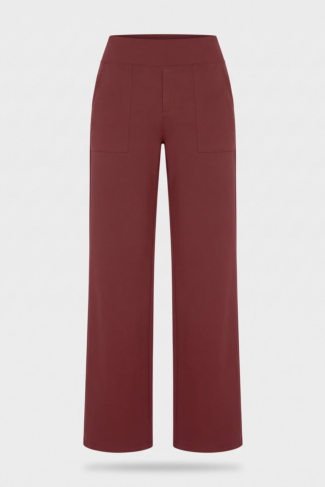 Damen Stretchhose | Hoher Bund — Bordeaux — Packshot