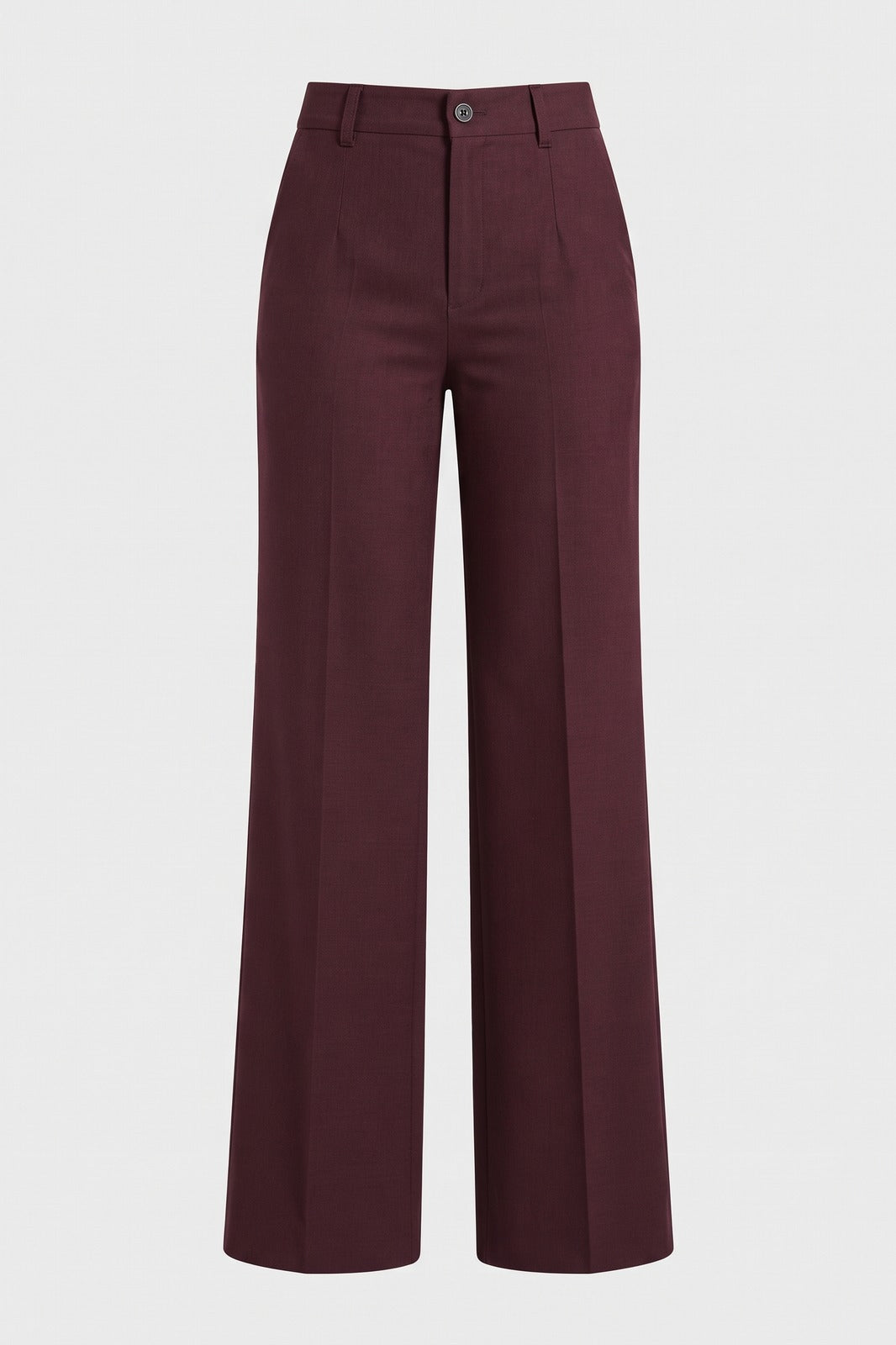 Damen Elegante Stoffhose | Gerades Bein — Bordeaux — Packshot